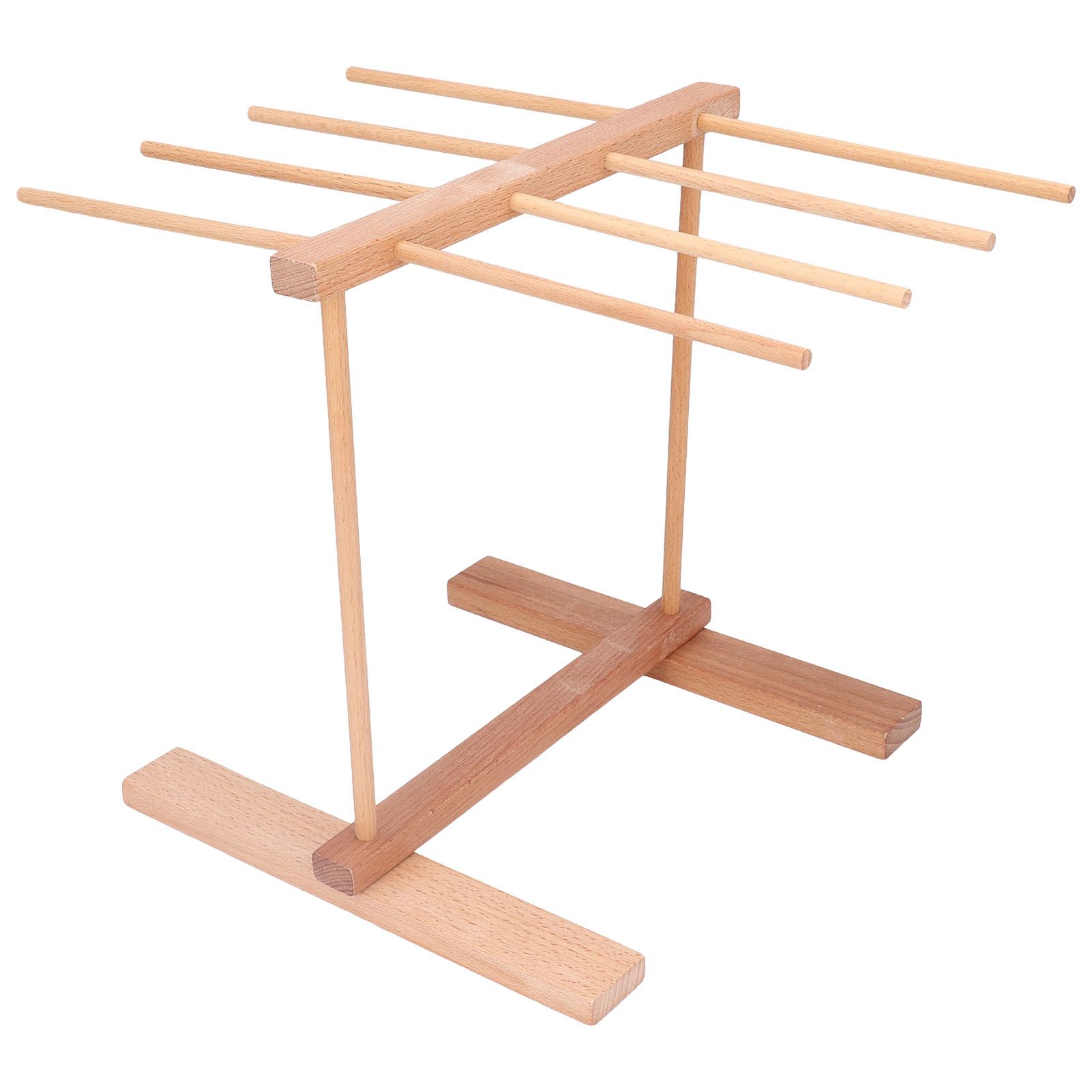 Wooden Noodle Drying Rack 15.4 X 8.7 X 11.8in Foldable Prevent Slipping Pasta Drying Rack for Home - Image 6