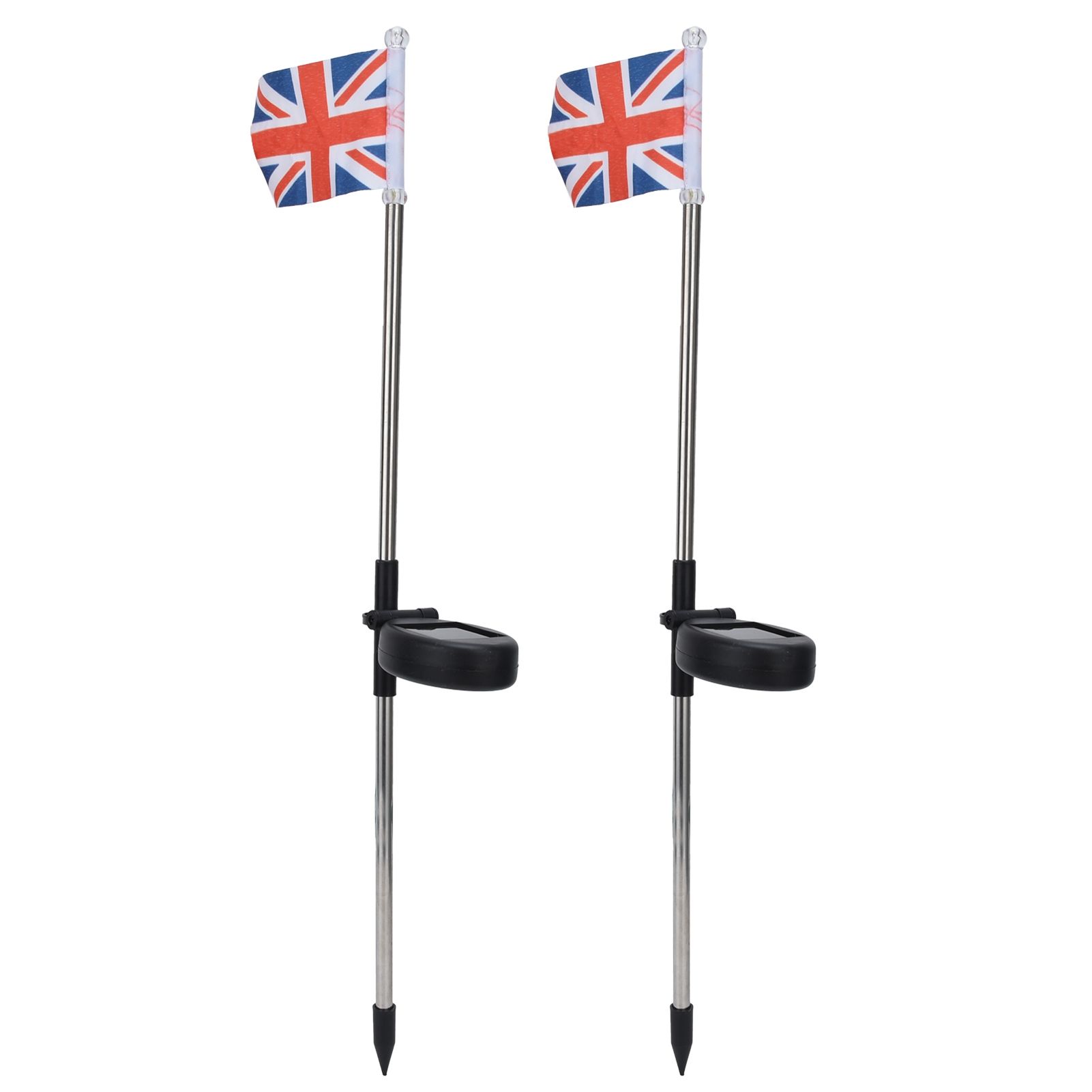 2PCS Solar UK Flag Light LED Solar Garden Lawn Lamp for Outdoor Landscape Decoration White Light - Image 3