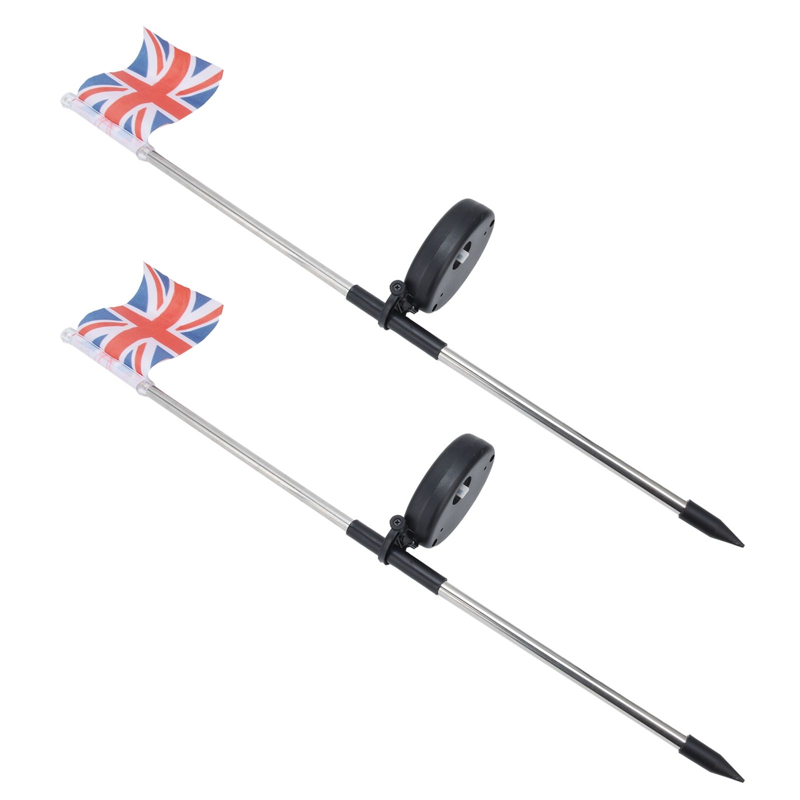 2PCS Solar UK Flag Light LED Solar Garden Lawn Lamp for Outdoor Landscape Decoration White Light - Image 5