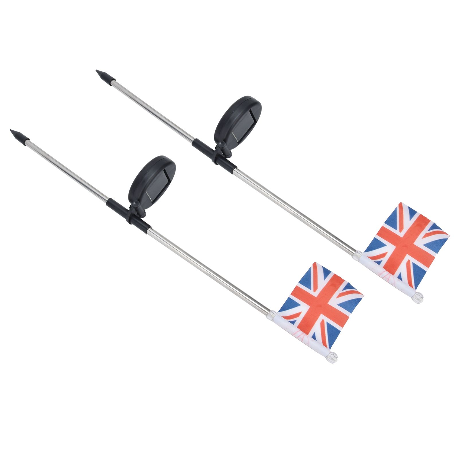 2PCS Solar UK Flag Light LED Solar Garden Lawn Lamp for Outdoor Landscape Decoration White Light - Image 7