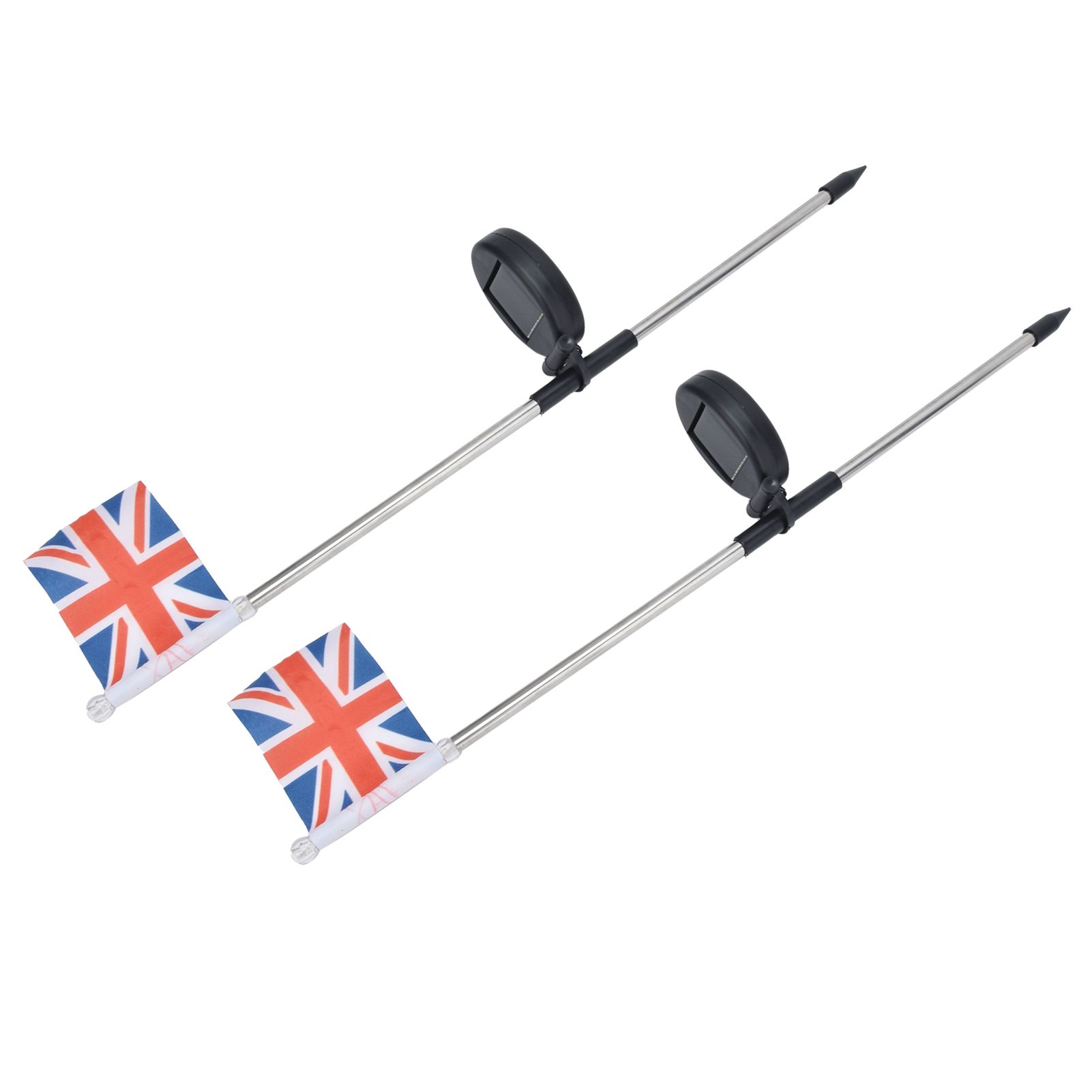 2PCS Solar UK Flag Light LED Solar Garden Lawn Lamp for Outdoor Landscape Decoration White Light - Image 8