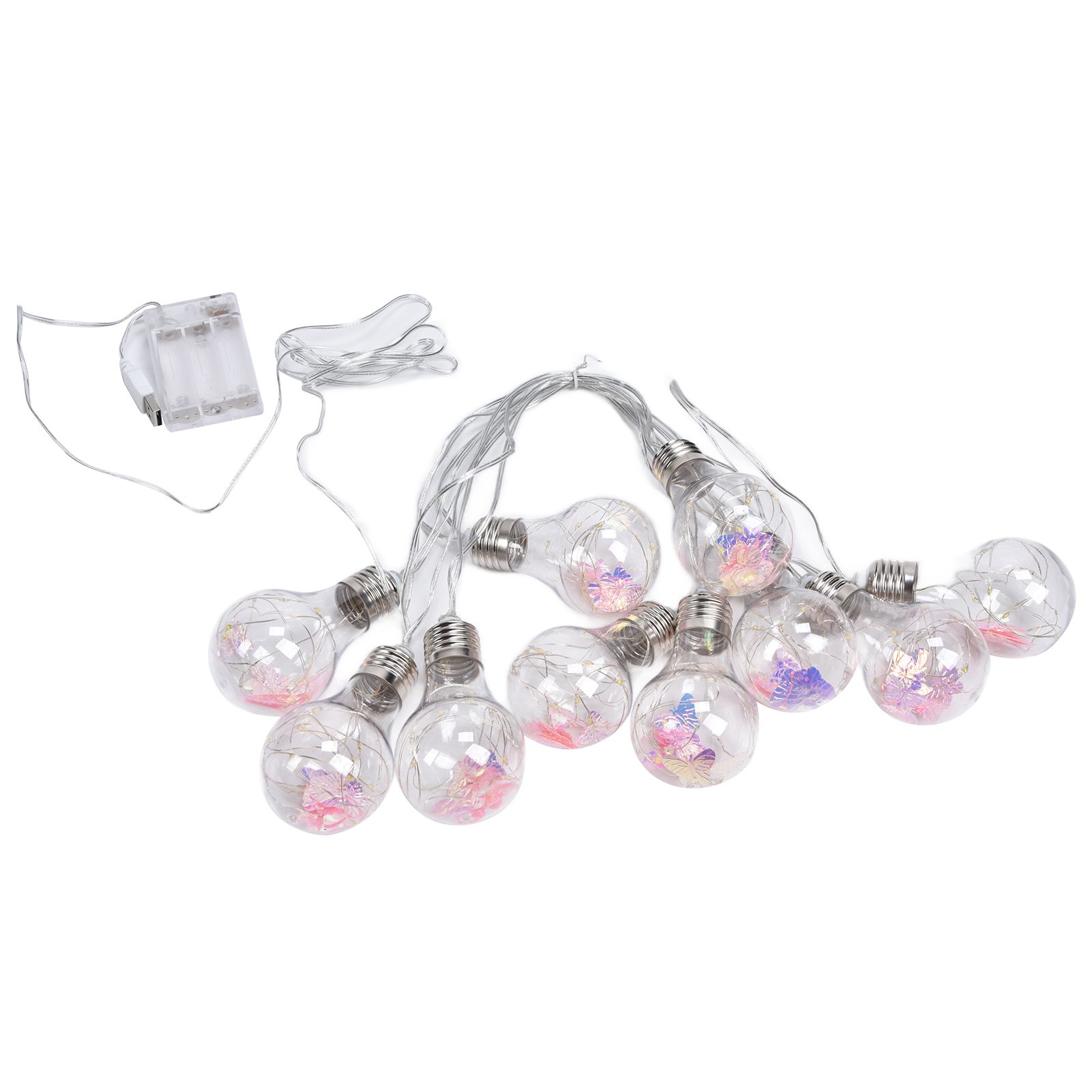 Butterfly Bulb Light String IP45 Waterproof 100LEDs Copper Wire Lamp String for Home Party Holiday Children's Bedroom - Image 1