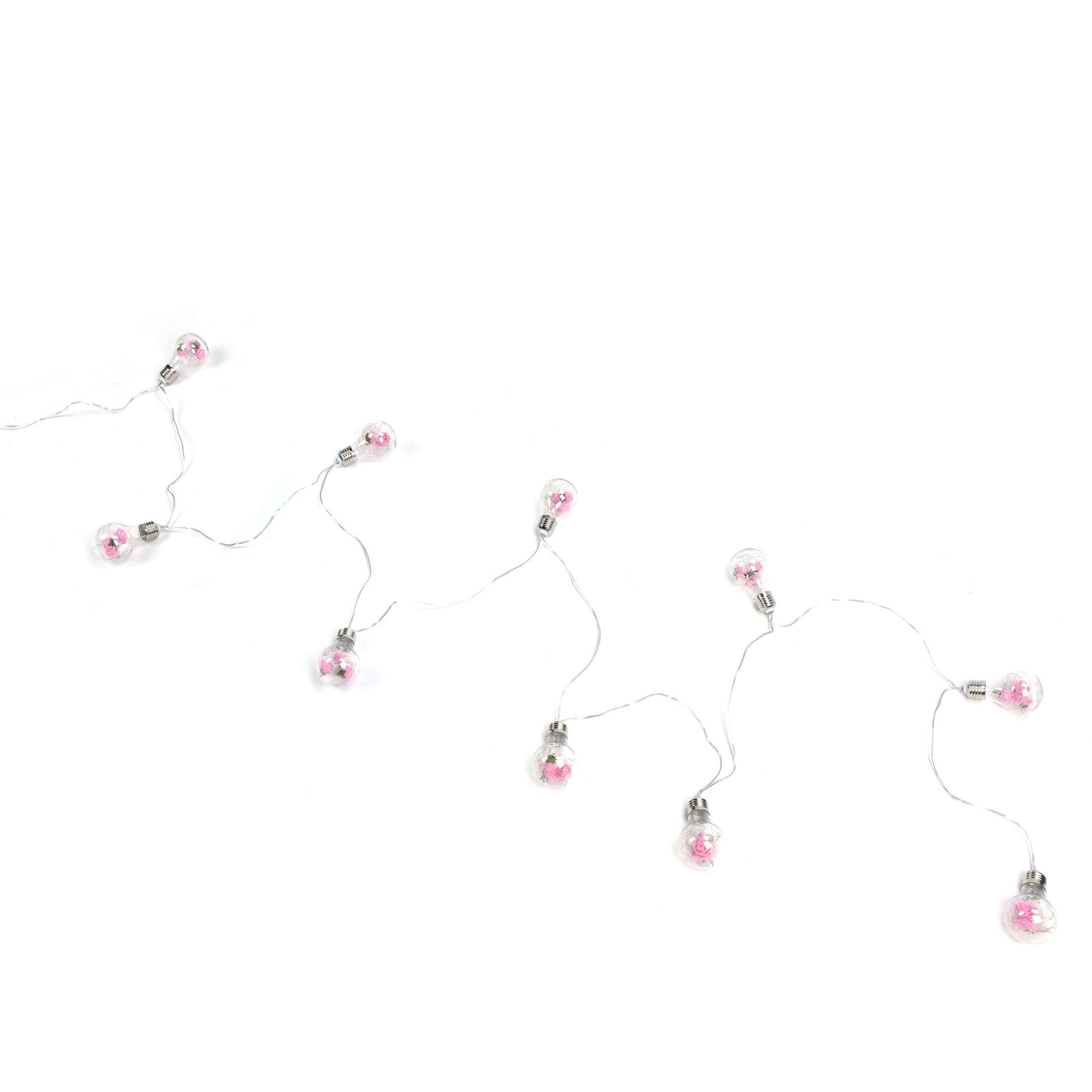 Light String 100LEDs Copper Wire Light String Artificial Rose E27 Bulb Children's Room Bedroom Decorative Lamp - Image 4