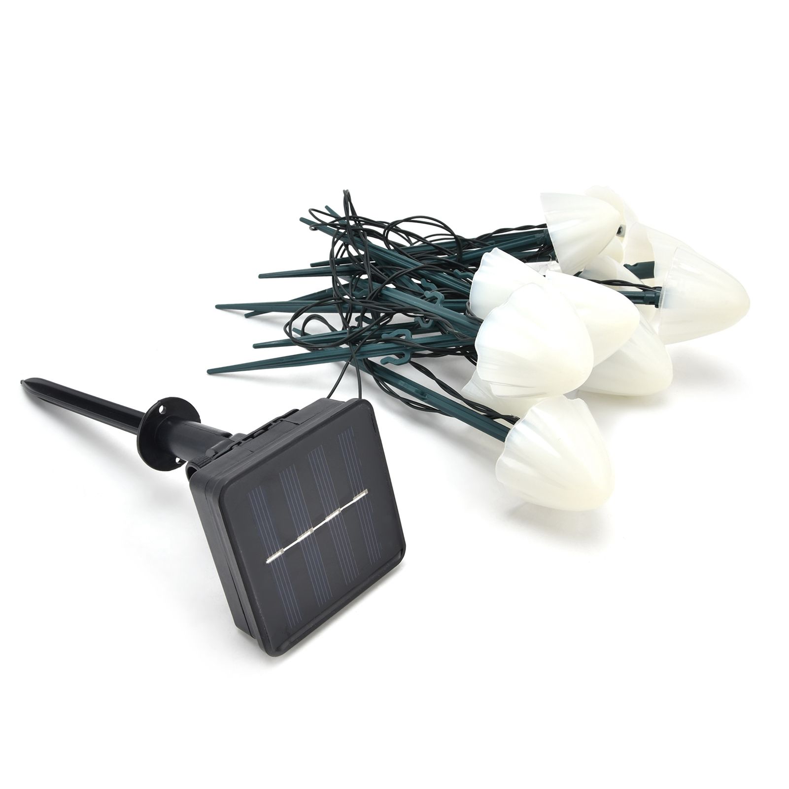 Solar Mushroom Shaped Light String Waterproof Decorative Lamp with 12LEDs 2 Lighting Modes - Image 2