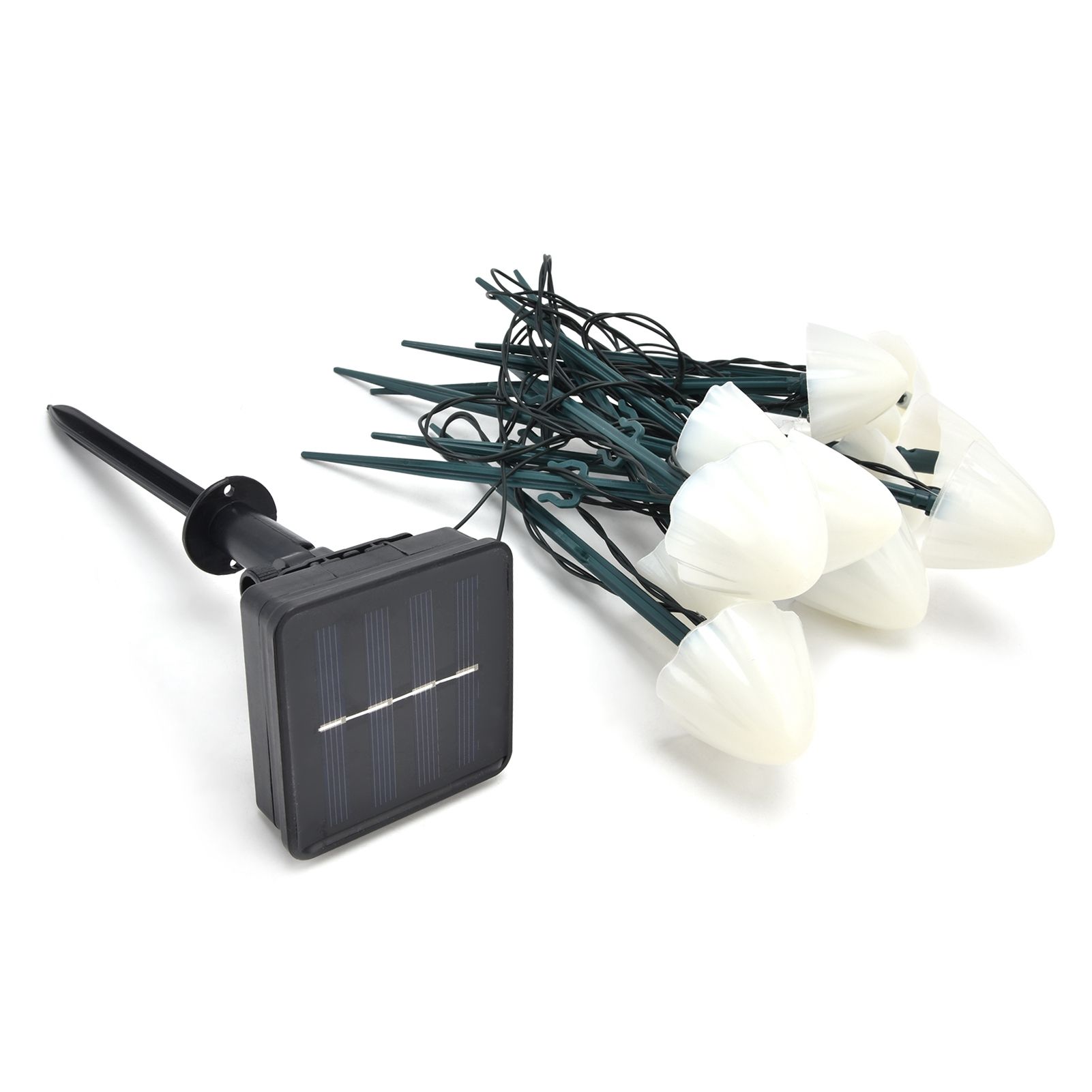 Solar Mushroom Shaped Light String Waterproof Decorative Lamp with 12LEDs 2 Lighting Modes - Image 3