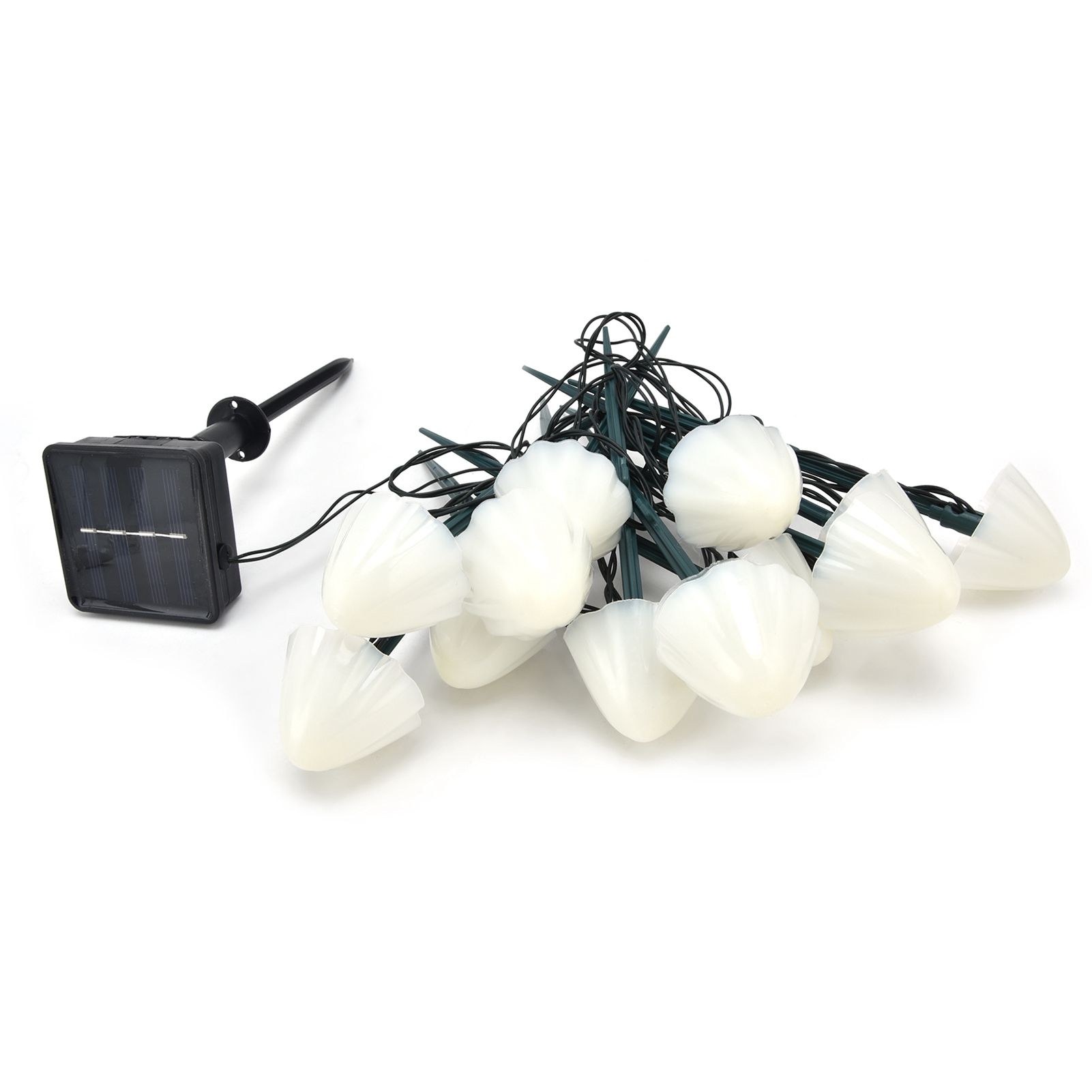 Solar Mushroom Shaped Light String Waterproof Decorative Lamp with 12LEDs 2 Lighting Modes - Image 5
