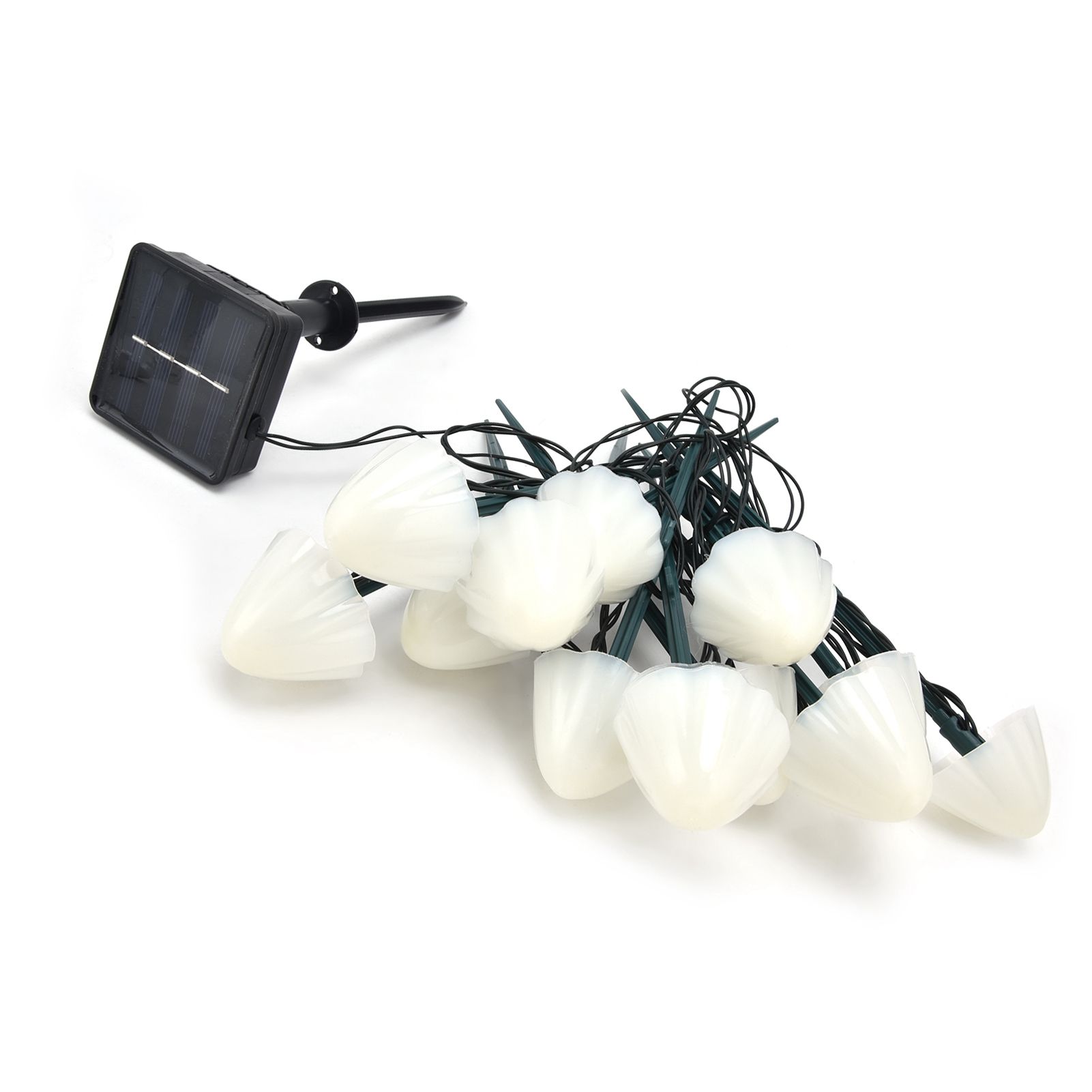Solar Mushroom Shaped Light String Waterproof Decorative Lamp with 12LEDs 2 Lighting Modes - Image 6