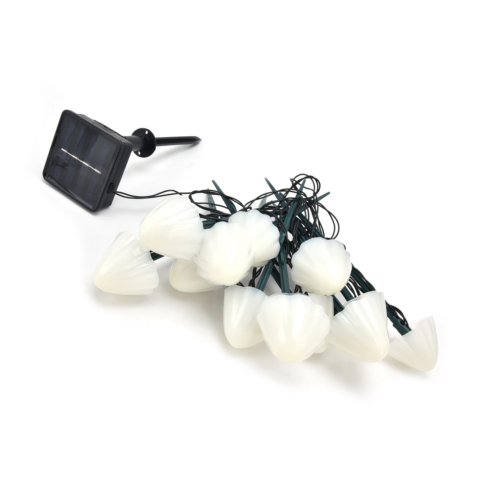 Solar Mushroom Shaped Light String Waterproof Decorative Lamp with 12LEDs 2 Lighting Modes - Image 7