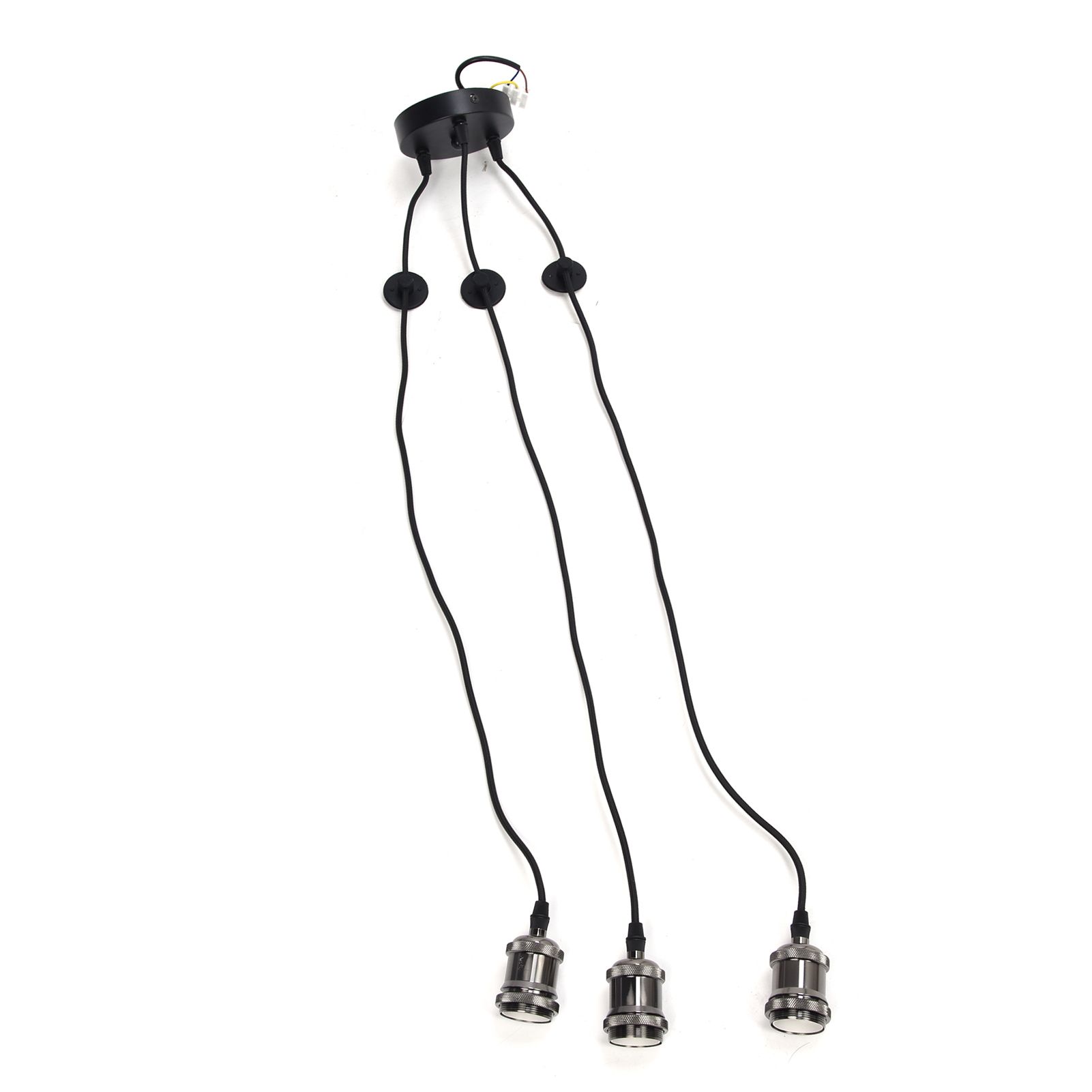3 Arms Chandelier Lamp Holder Metal Retro Decoration Ceiling Light Socket for Home Dining Hall Bars - Image 6