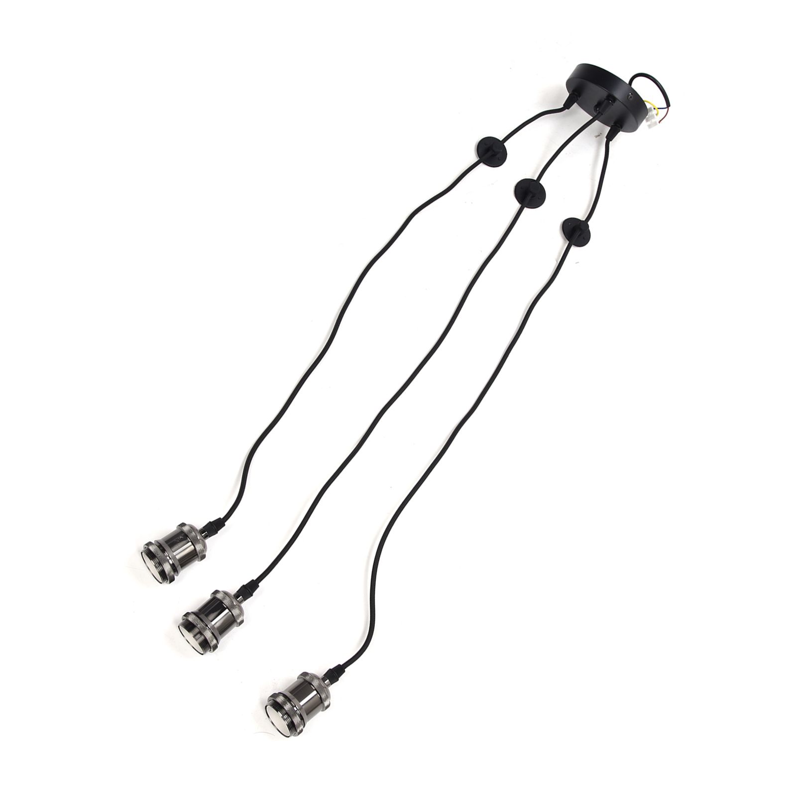 3 Arms Chandelier Lamp Holder Metal Retro Decoration Ceiling Light Socket for Home Dining Hall Bars - Image 8