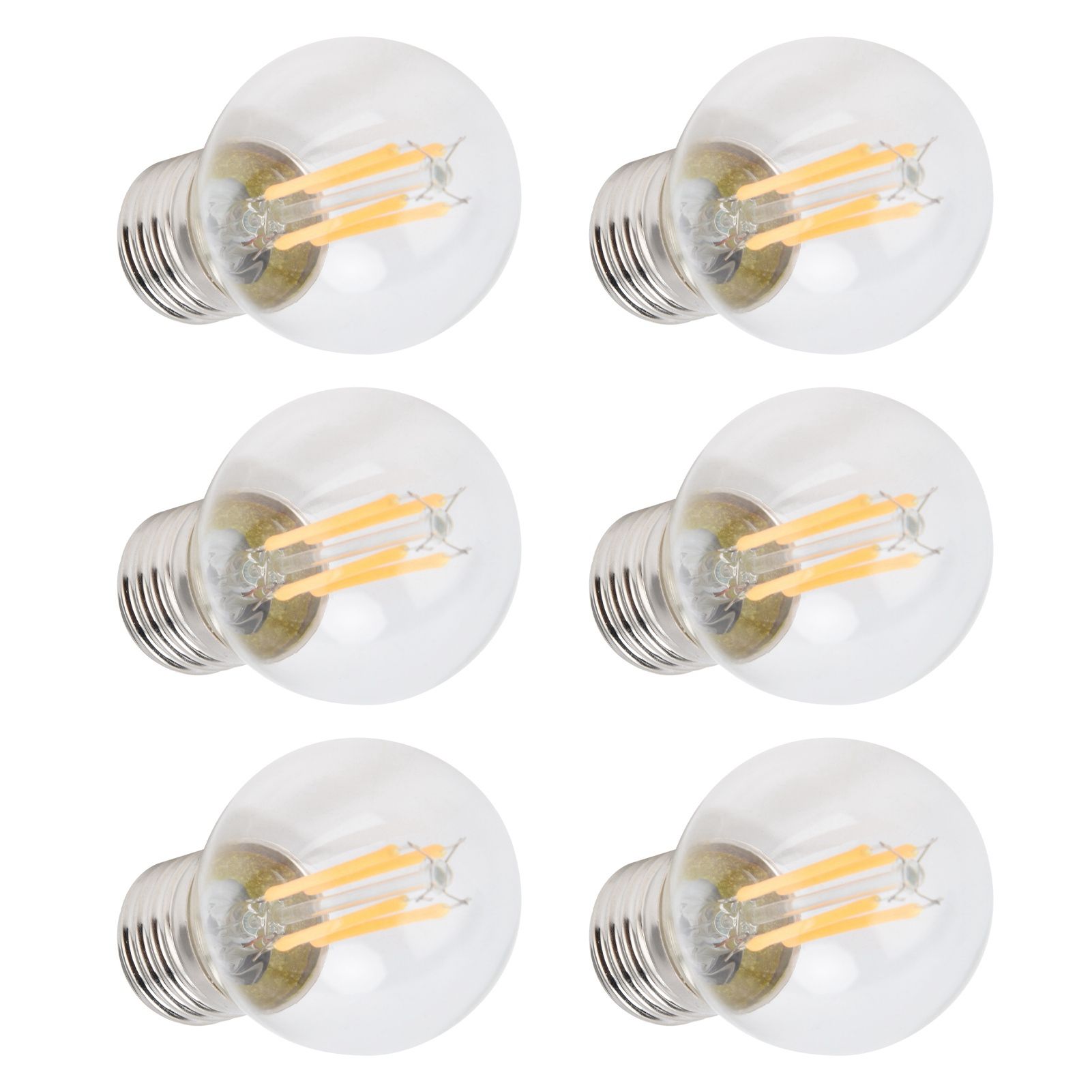6PCS G45 E27 LED Light Bulb Transparent Glass Bulb Vintage Filament Lamp Warm Light 6W 220V - Image 3