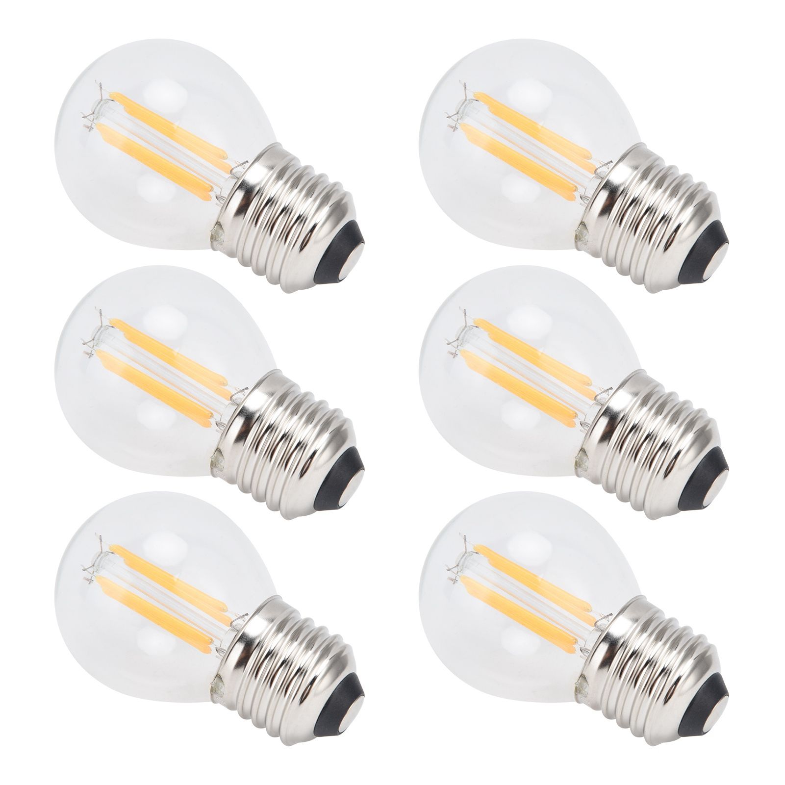 6PCS G45 E27 LED Light Bulb Transparent Glass Bulb Vintage Filament Lamp Warm Light 6W 220V - Image 5