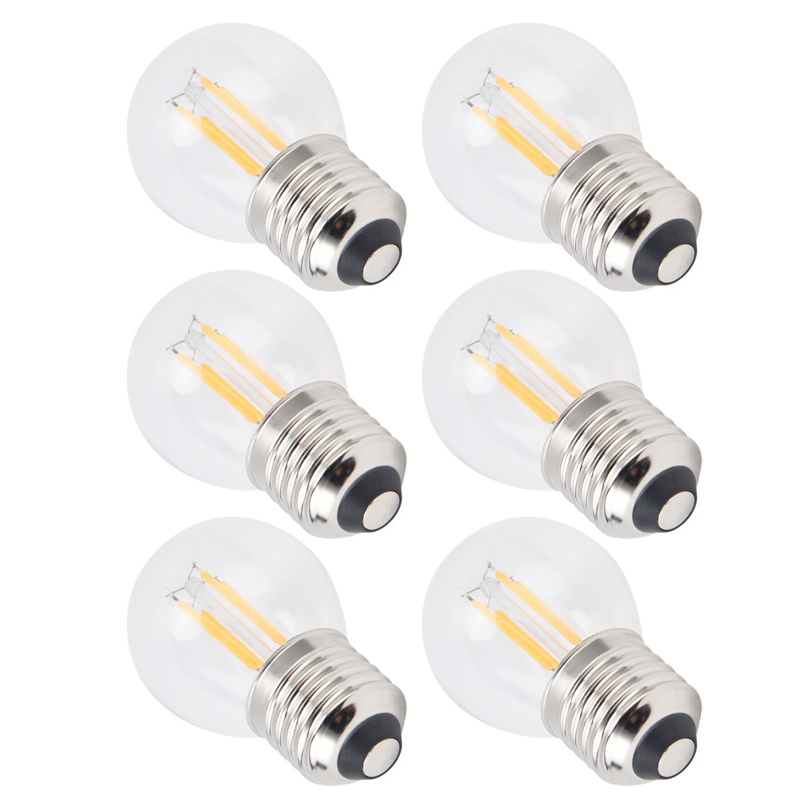 6PCS G45 E27 LED Light Bulb Transparent Glass Bulb Vintage Filament Lamp Warm Light 6W 220V - Image 7