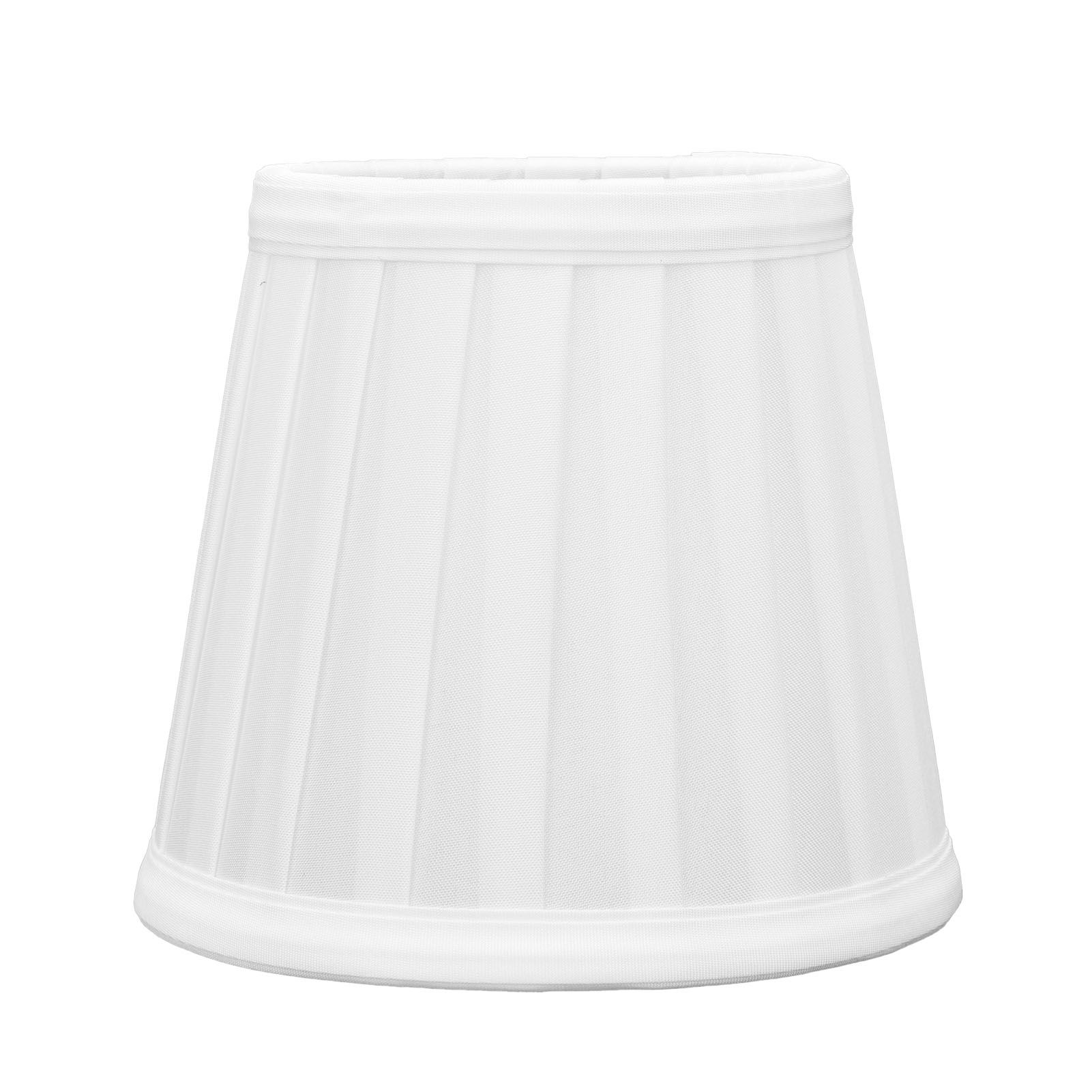 2Pcs Small Lamp Shades Wearproof Smooth Exquisite Lightweight Safe Convenient Table Lampshade0205 White - Image 1