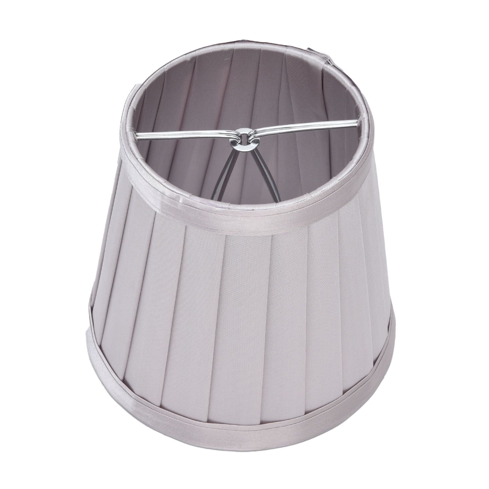 2Pcs Small Lamp Shades Wearproof Smooth Exquisite Lightweight Safe Convenient Table Lampshade0207 Silver - Image 1