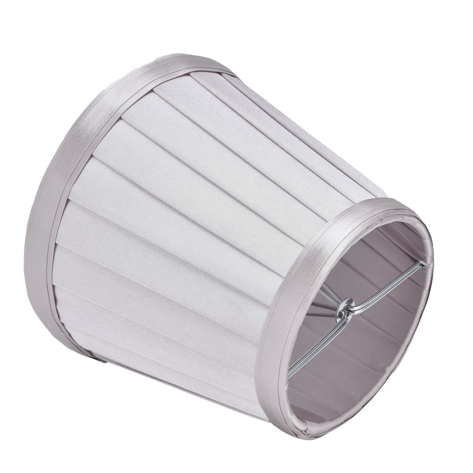 2Pcs Small Lamp Shades Wearproof Smooth Exquisite Lightweight Safe Convenient Table Lampshade0207 Silver - Image 6