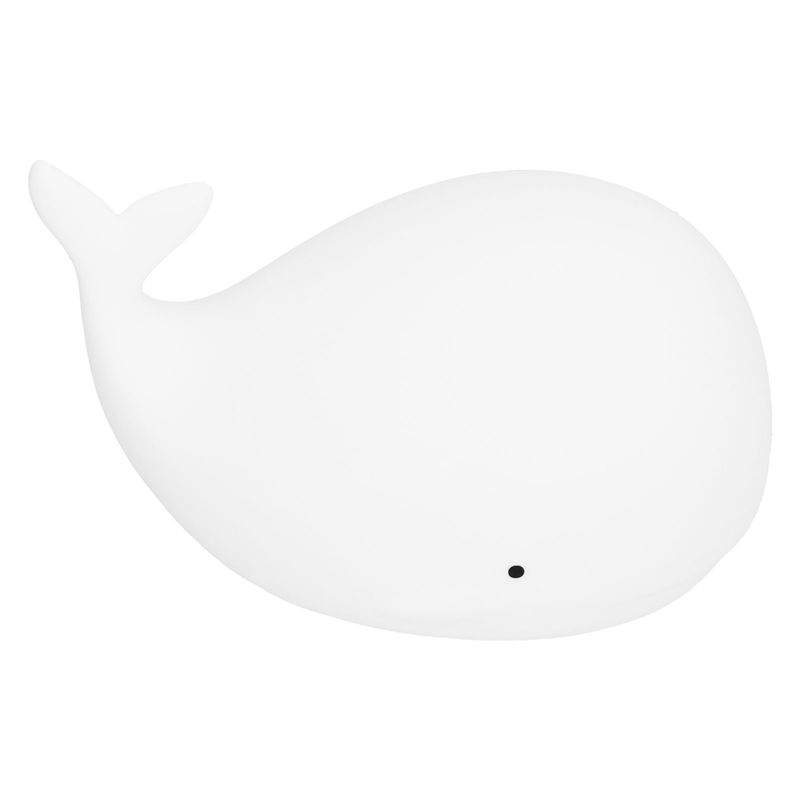 Silicone Night Light USB Charging Cute Whale Shaped Tap Lamp with 3 Lighting Modes 3H Timing Function White - Image 5