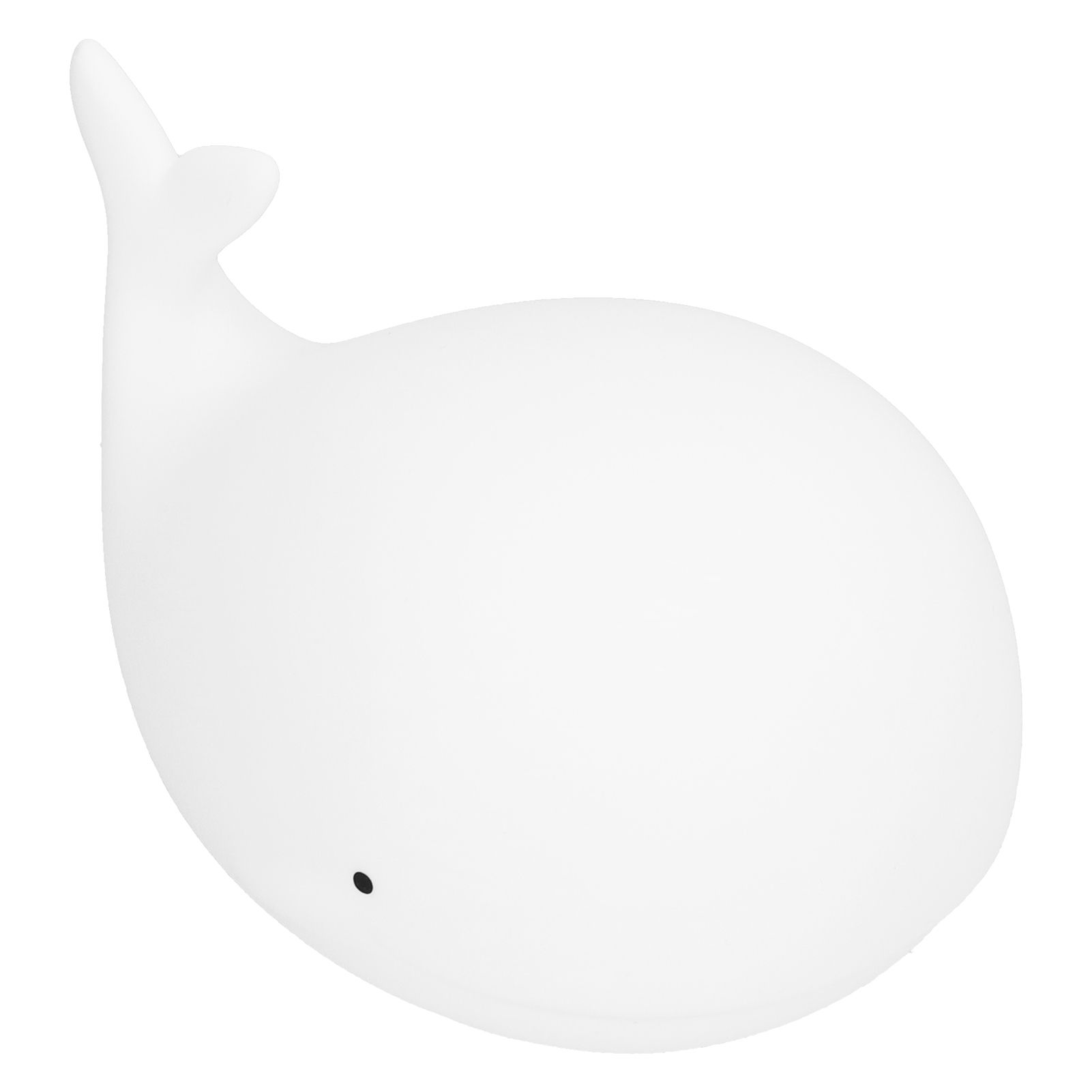 Silicone Night Light USB Charging Cute Whale Shaped Tap Lamp with 3 Lighting Modes 3H Timing Function White - Image 6