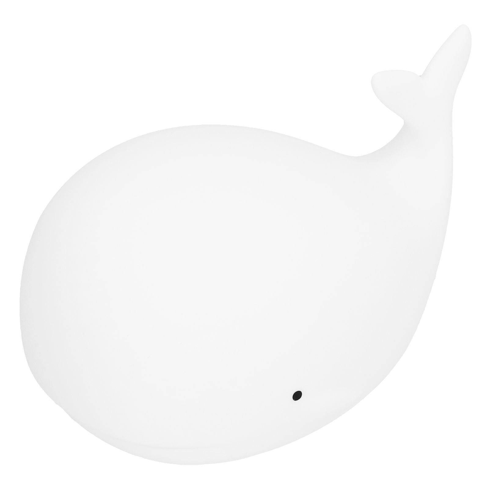 Silicone Night Light USB Charging Cute Whale Shaped Tap Lamp with 3 Lighting Modes 3H Timing Function White - Image 7