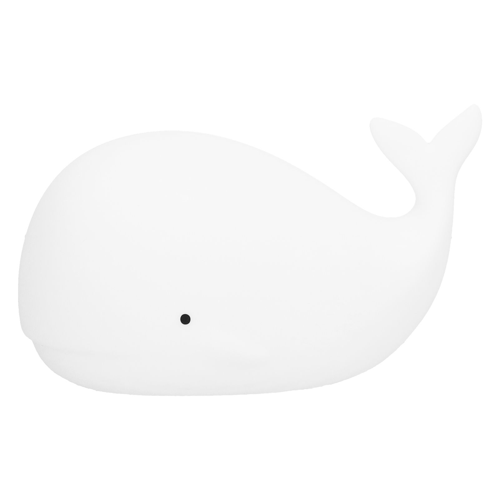 Silicone Night Light USB Charging Cute Whale Shaped Tap Lamp with 3 Lighting Modes 3H Timing Function White - Image 8