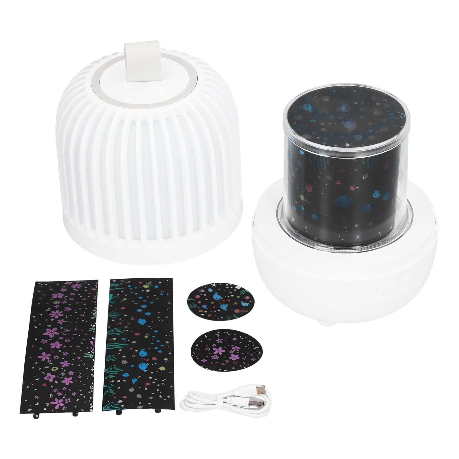 Star LED Projector Lamp USB Charging Rotatable Music Projection Light for Kids Home - Image 1
