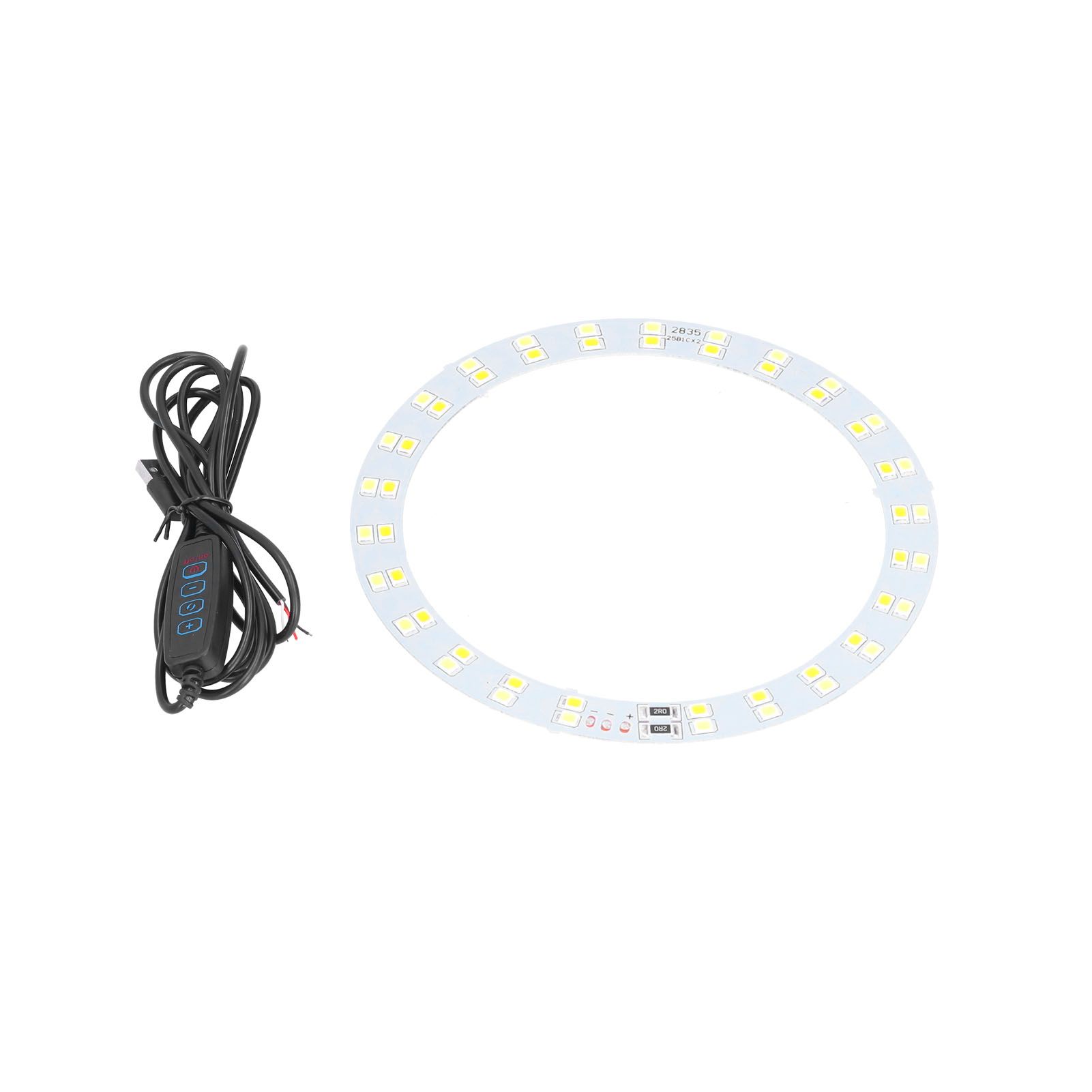 3V‑5V Ring Light Board 10W LED Ring Light Plate with Cold and Warm 2 Color Lighting USB Powered for Daily Lighting - Image 1