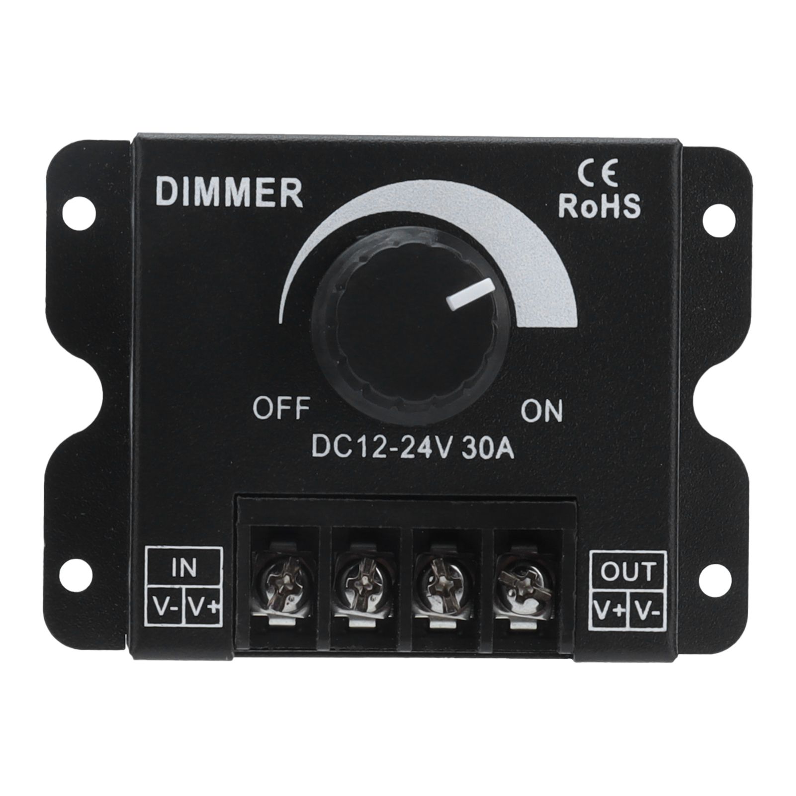 30A LED Dimmer PWM Unicolor Single Channel Adjustable Dimming Controller DC 12V‑24V - Image 1
