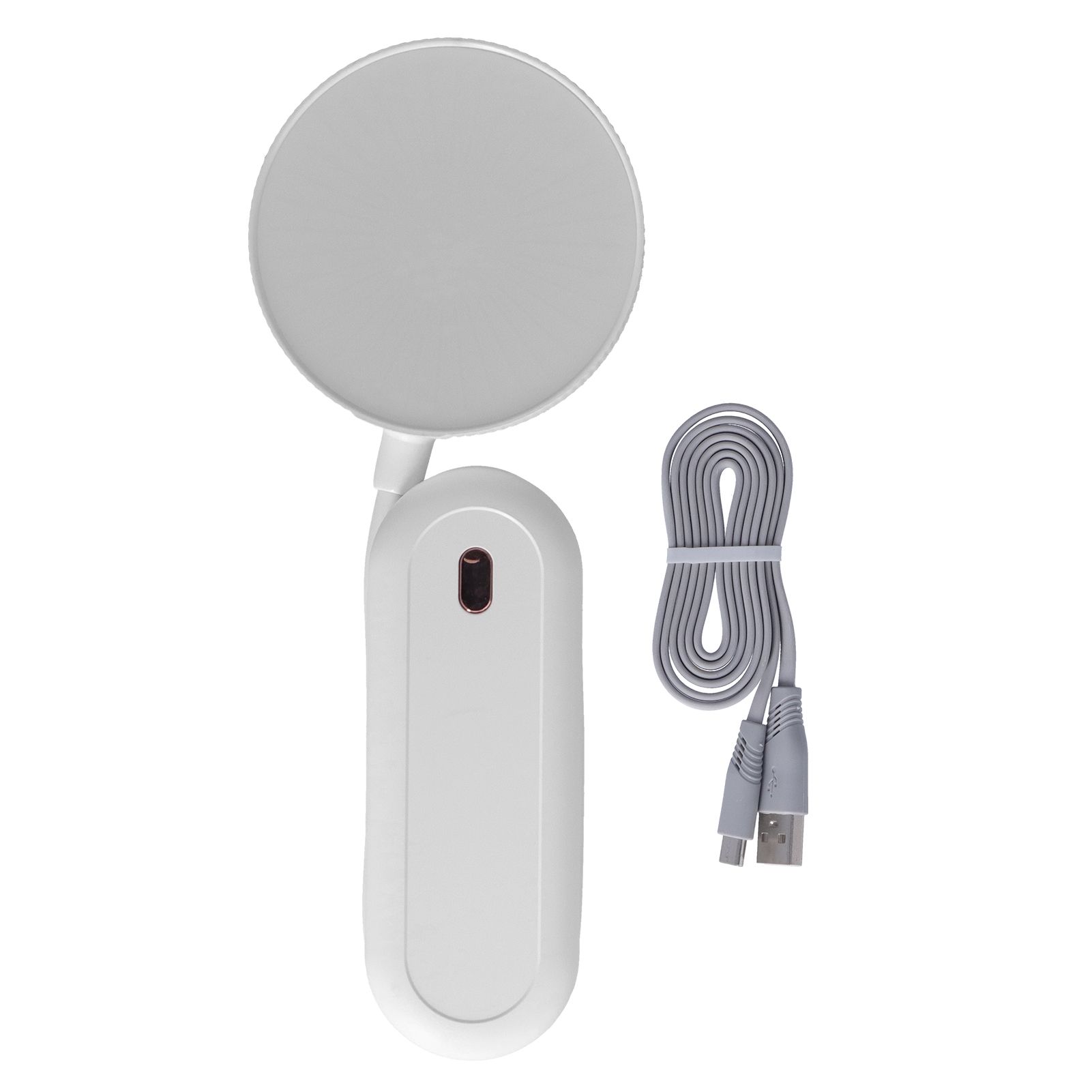 LED Desk Lamp with Gooseneck Night Light 3 Color Stepless Dimming Foldable Eye Protection Lamp USB ChargingWhite - Image 1
