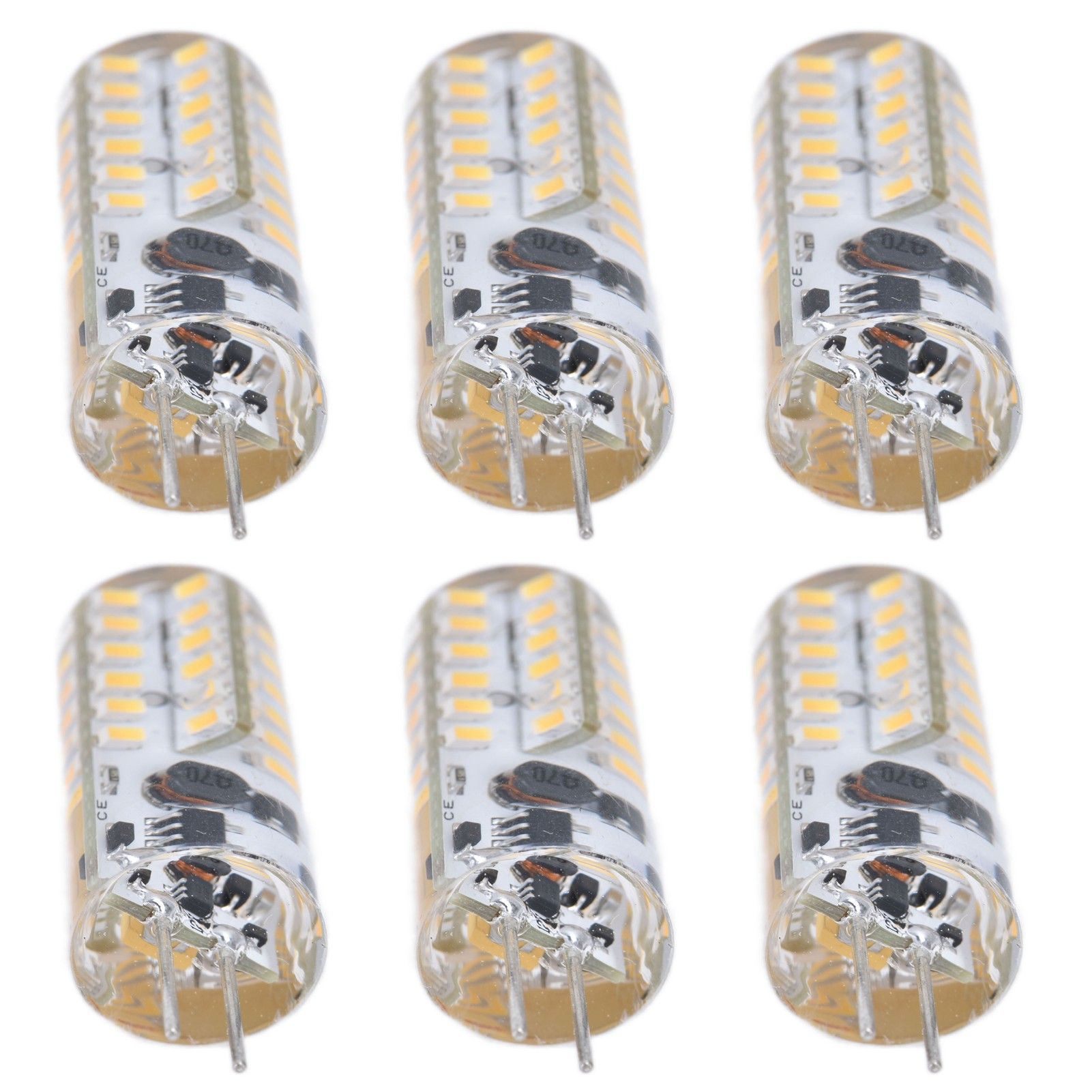 6Pcs LED Bulb Easy Install Light Transmission Uniform Light Output Color Bulb for Party Home 12VWarm White - Image 4
