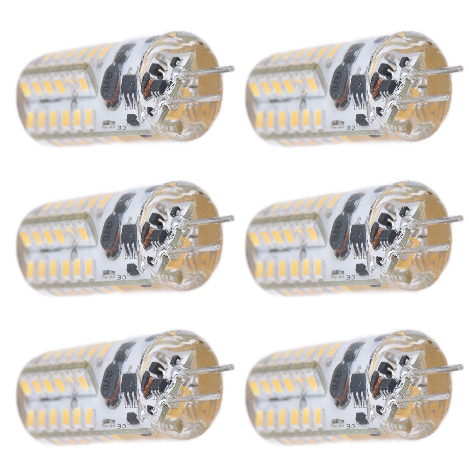 6Pcs LED Bulb Easy Install Light Transmission Uniform Light Output Color Bulb for Party Home 12VWarm White - Image 7