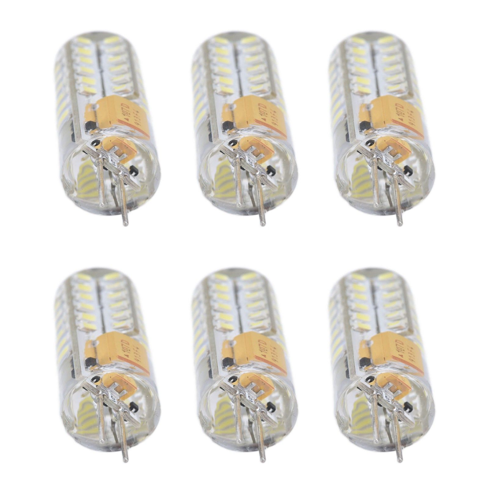 6Pcs LED Bulb Easy Install Light Transmission Uniform Light Output Color Bulb for Party Home 12VPure White - Image 4