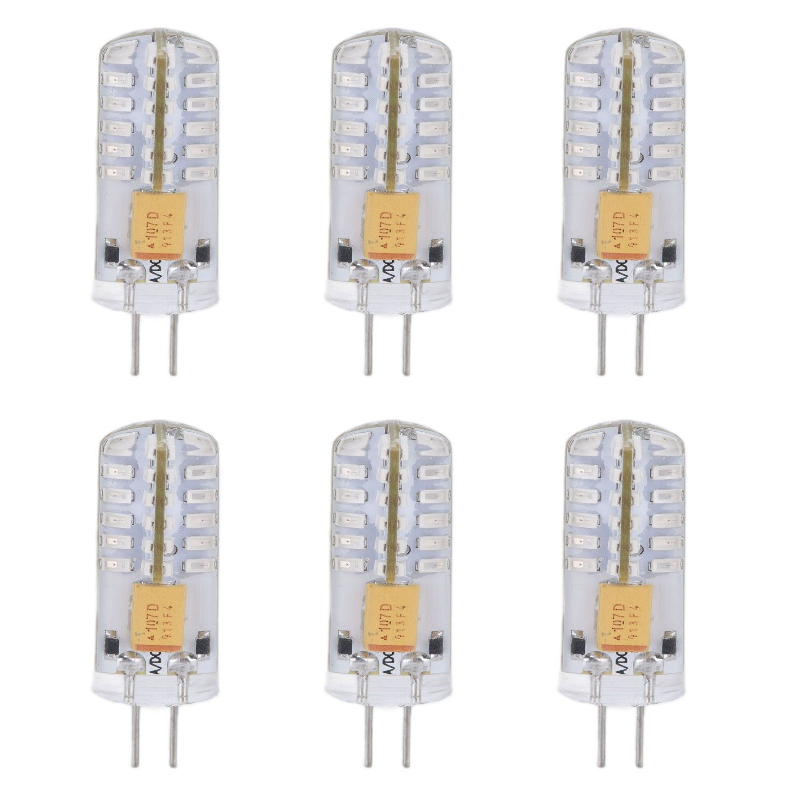 6Pcs LED Bulb Easy Install Light Transmission Uniform Light Output Color Bulb for Party Home 12VBlue - Image 1