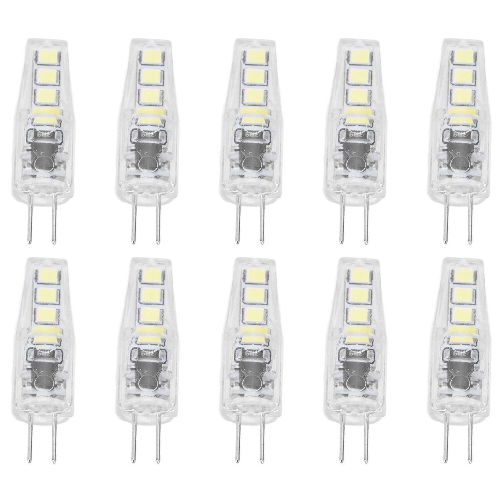 10Pcs G4 8LED Light 2835 Lamp Chips 2W 360 Angle PC Lamp Bulb for Home Office 220VWhite Light - Image 6