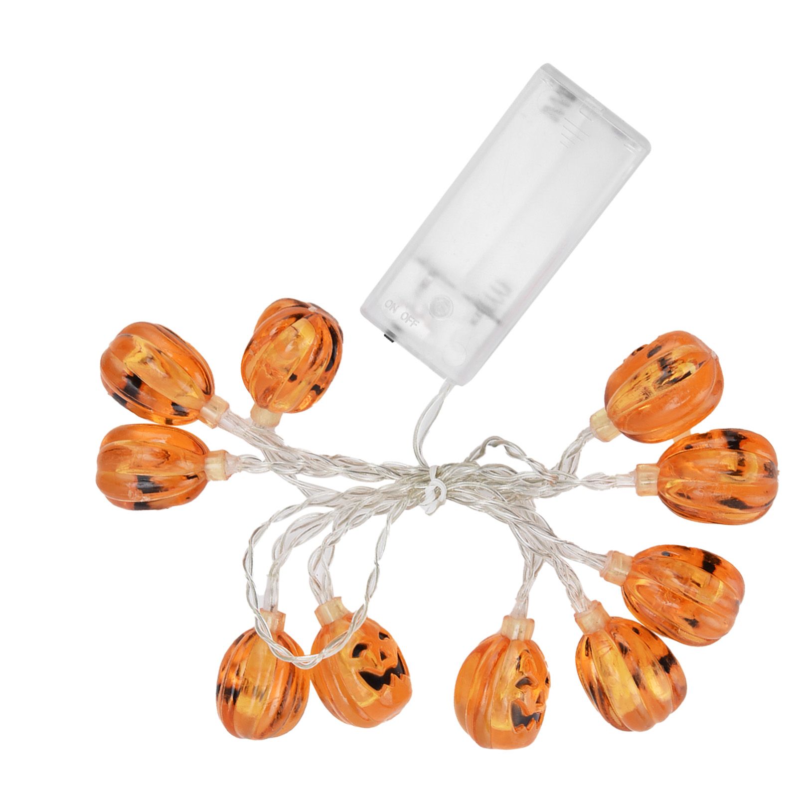 10LED Pumpkin String Lights Battery Operated Halloween Decorative Lamp for Home Yard Festival Party - Image 2