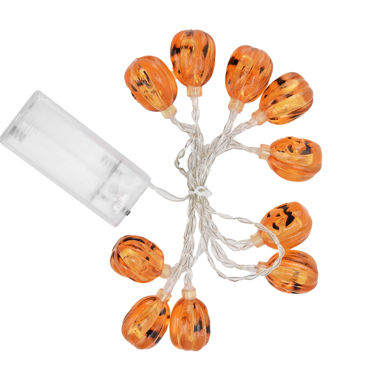 10LED Pumpkin String Lights Battery Operated Halloween Decorative Lamp for Home Yard Festival Party - Image 3