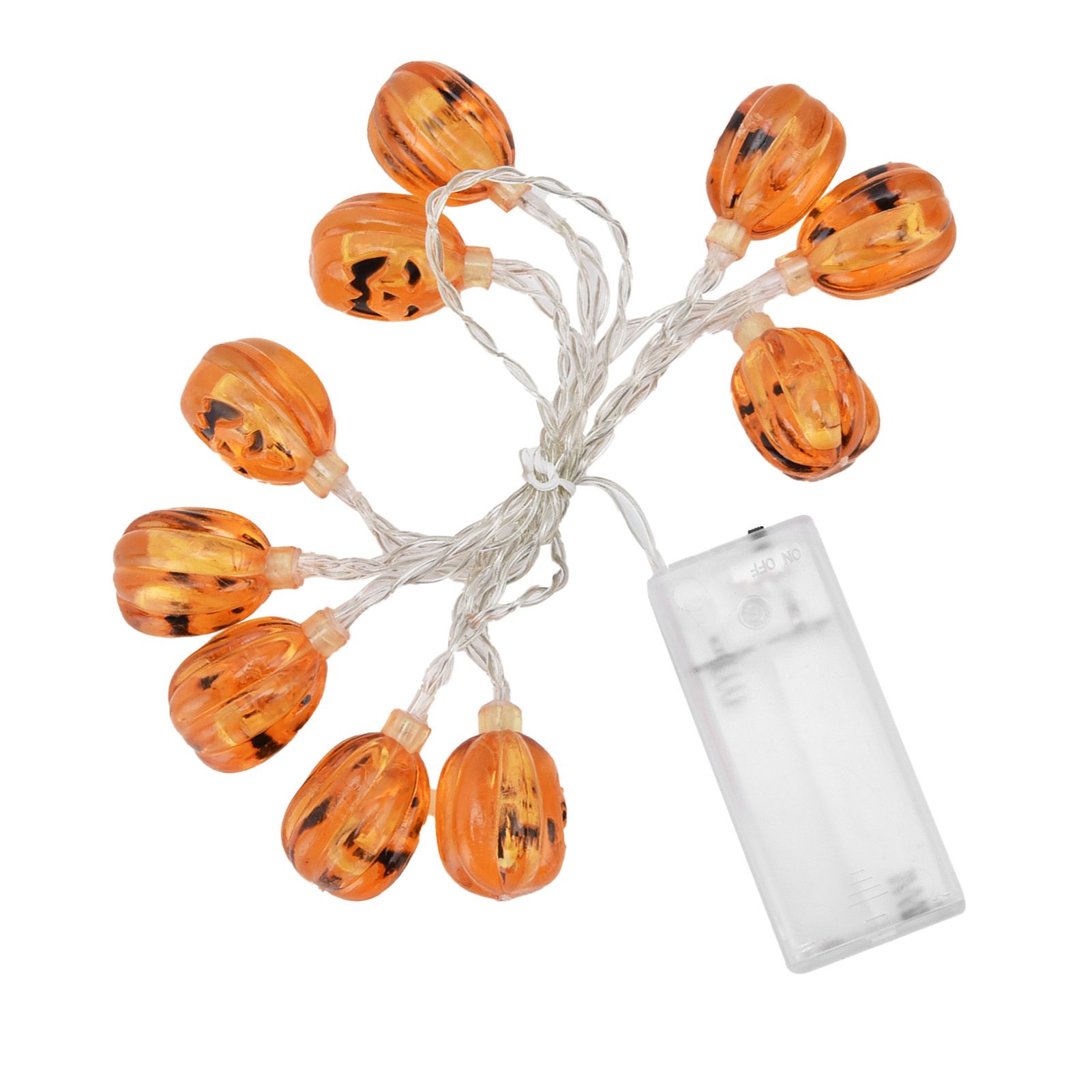 10LED Pumpkin String Lights Battery Operated Halloween Decorative Lamp for Home Yard Festival Party - Image 4
