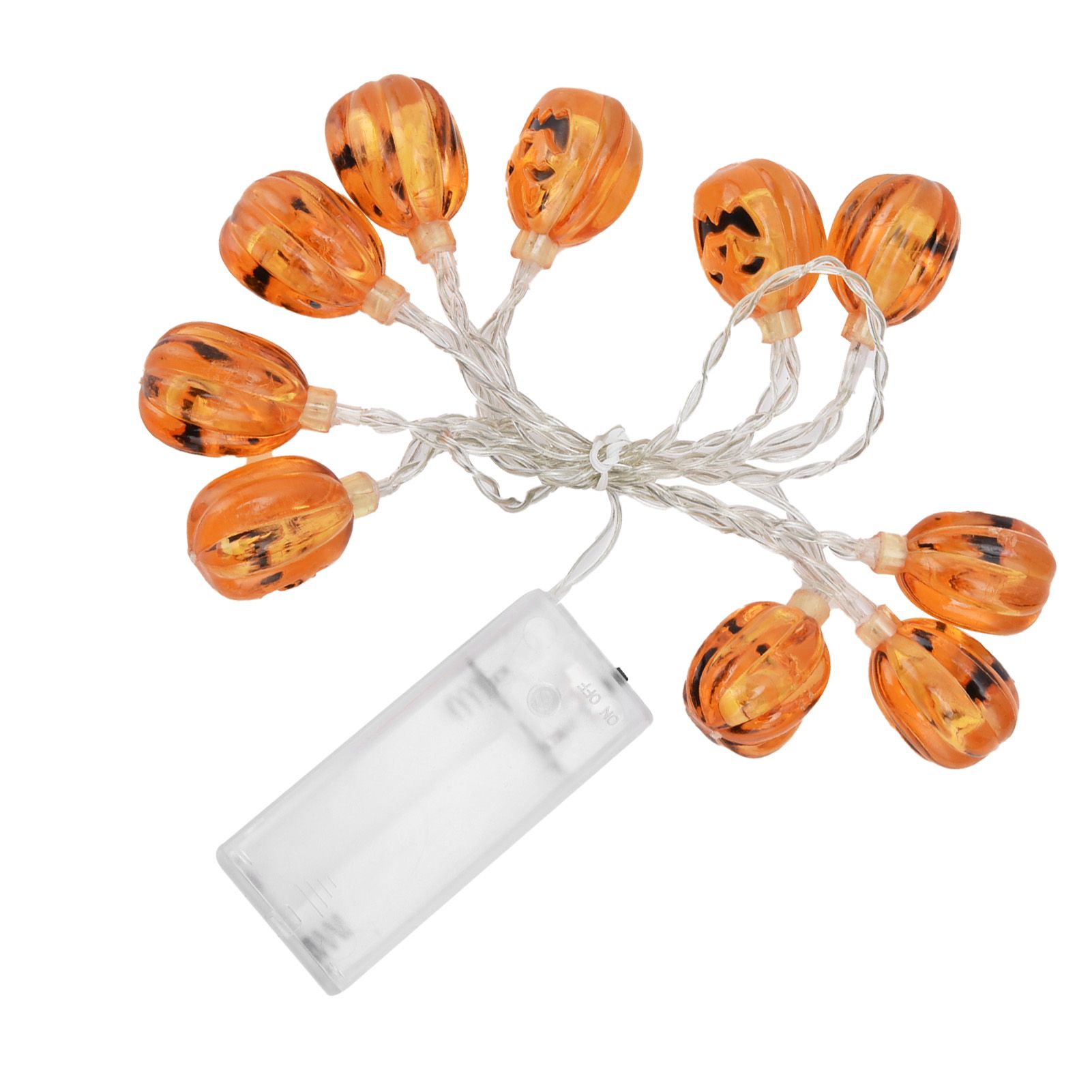 10LED Pumpkin String Lights Battery Operated Halloween Decorative Lamp for Home Yard Festival Party - Image 5