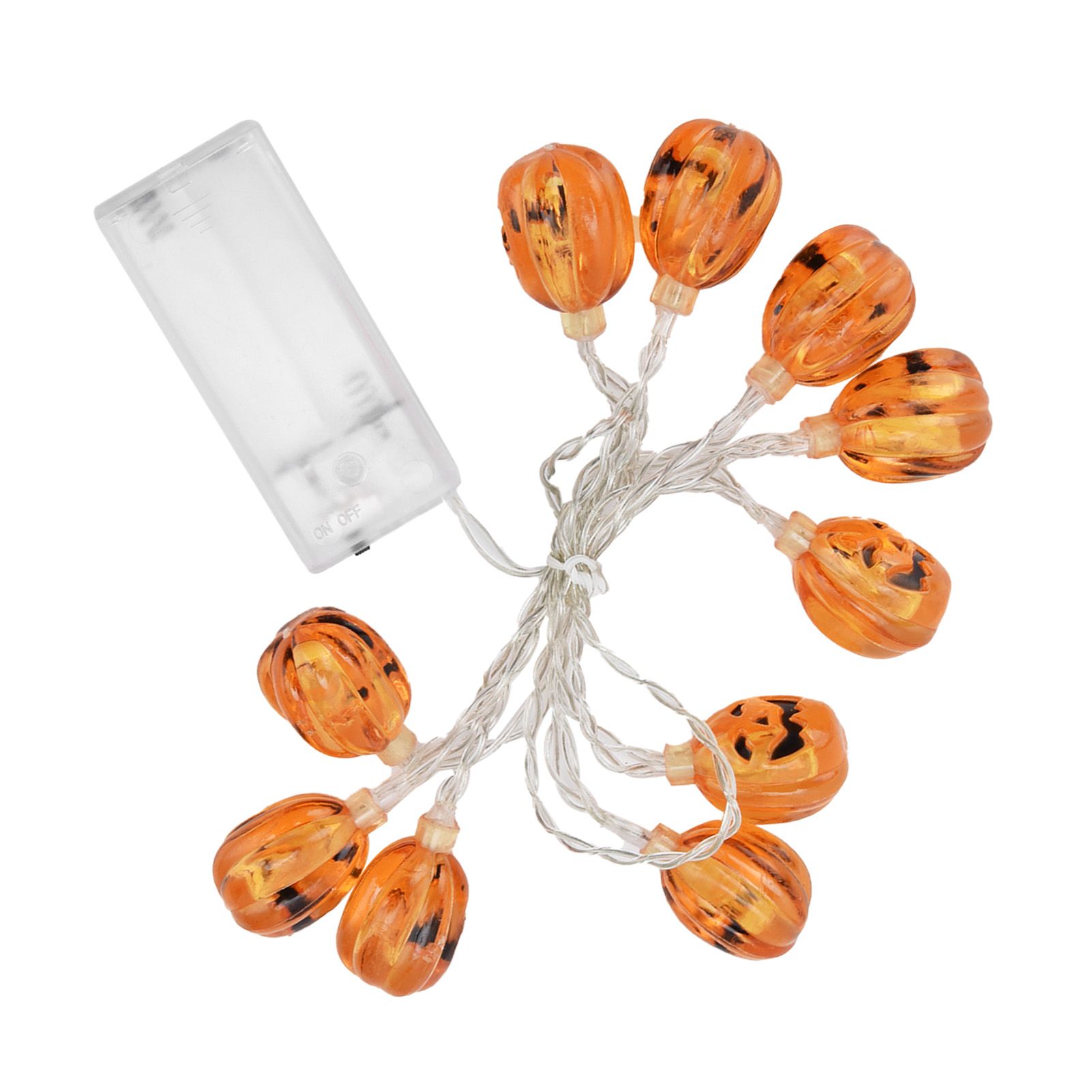 10LED Pumpkin String Lights Battery Operated Halloween Decorative Lamp for Home Yard Festival Party - Image 7