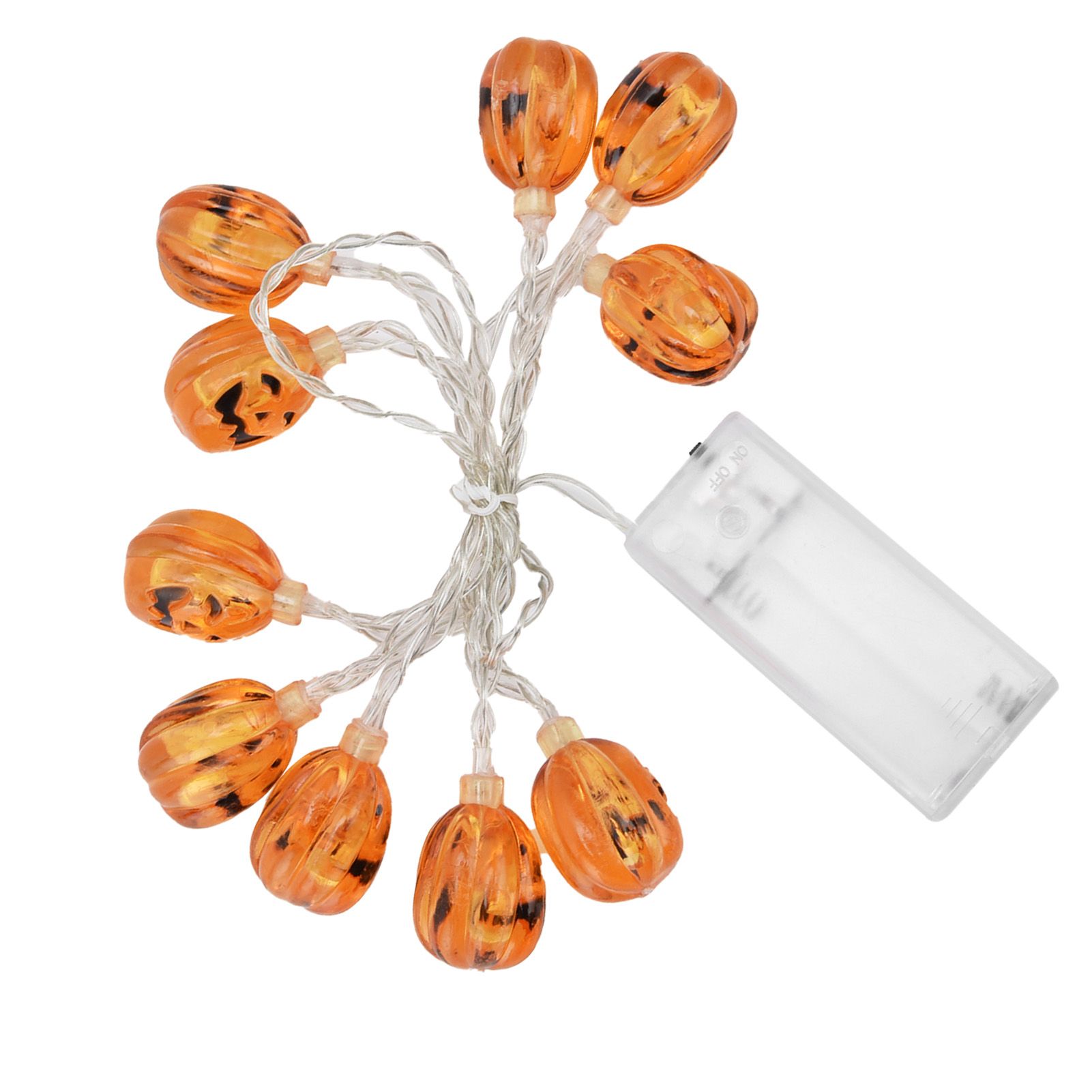 10LED Pumpkin String Lights Battery Operated Halloween Decorative Lamp for Home Yard Festival Party - Image 8
