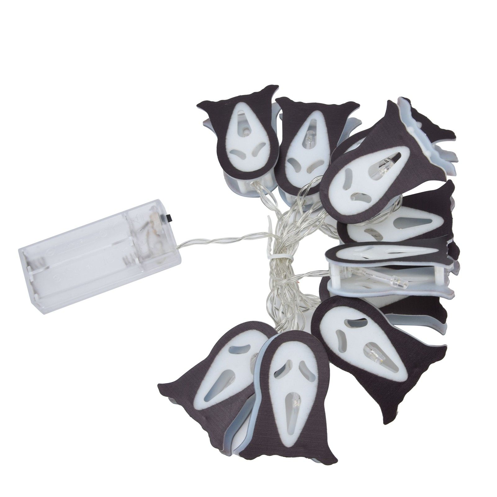 Halloween Ghosts String Lights 10LED String Light for Outdoor Indoor Holiday Decoration Battery Operated - Image 3