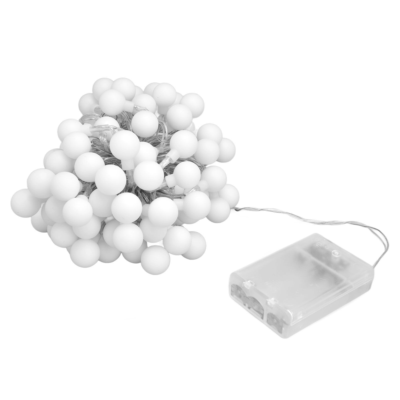 10m LED Artificial Pearl String Lamp 100LED Decorative Spherical String Light with 2 Lighting Modes - Image 2
