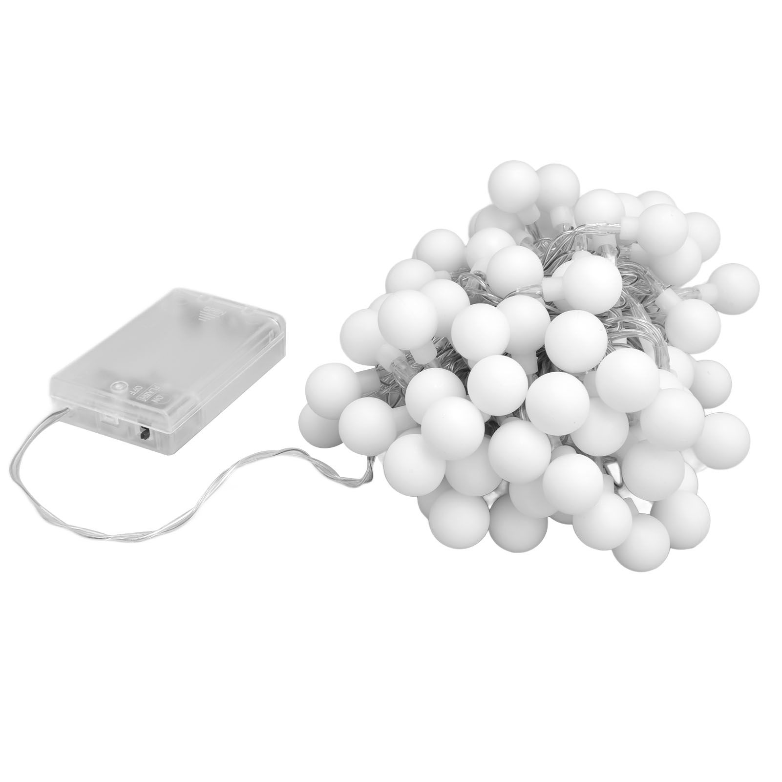 10m LED Artificial Pearl String Lamp 100LED Decorative Spherical String Light with 2 Lighting Modes - Image 4