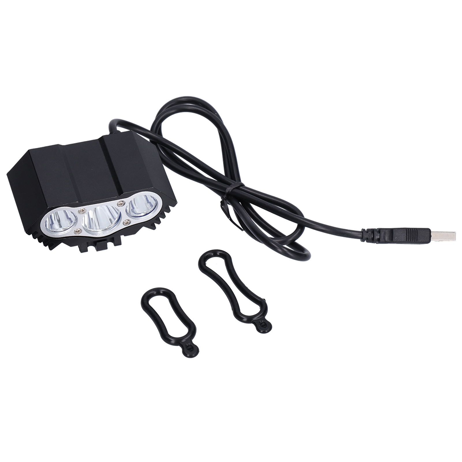 Bicycle Light 3LED High Brightness Mountain Bike Front Light USB Powered Bike Headlight for Night Riding - Image 3