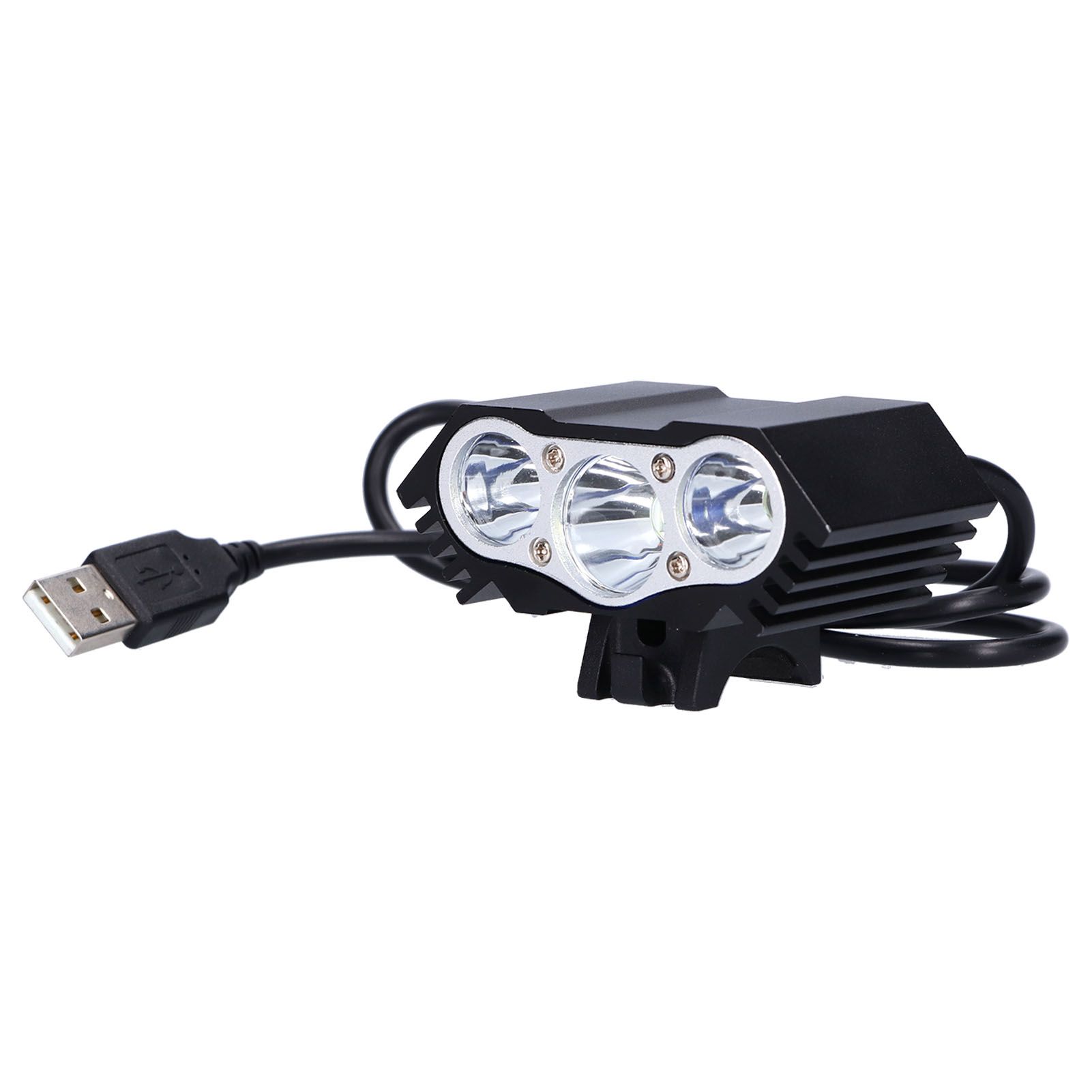Bicycle Light 3LED High Brightness Mountain Bike Front Light USB Powered Bike Headlight for Night Riding - Image 4