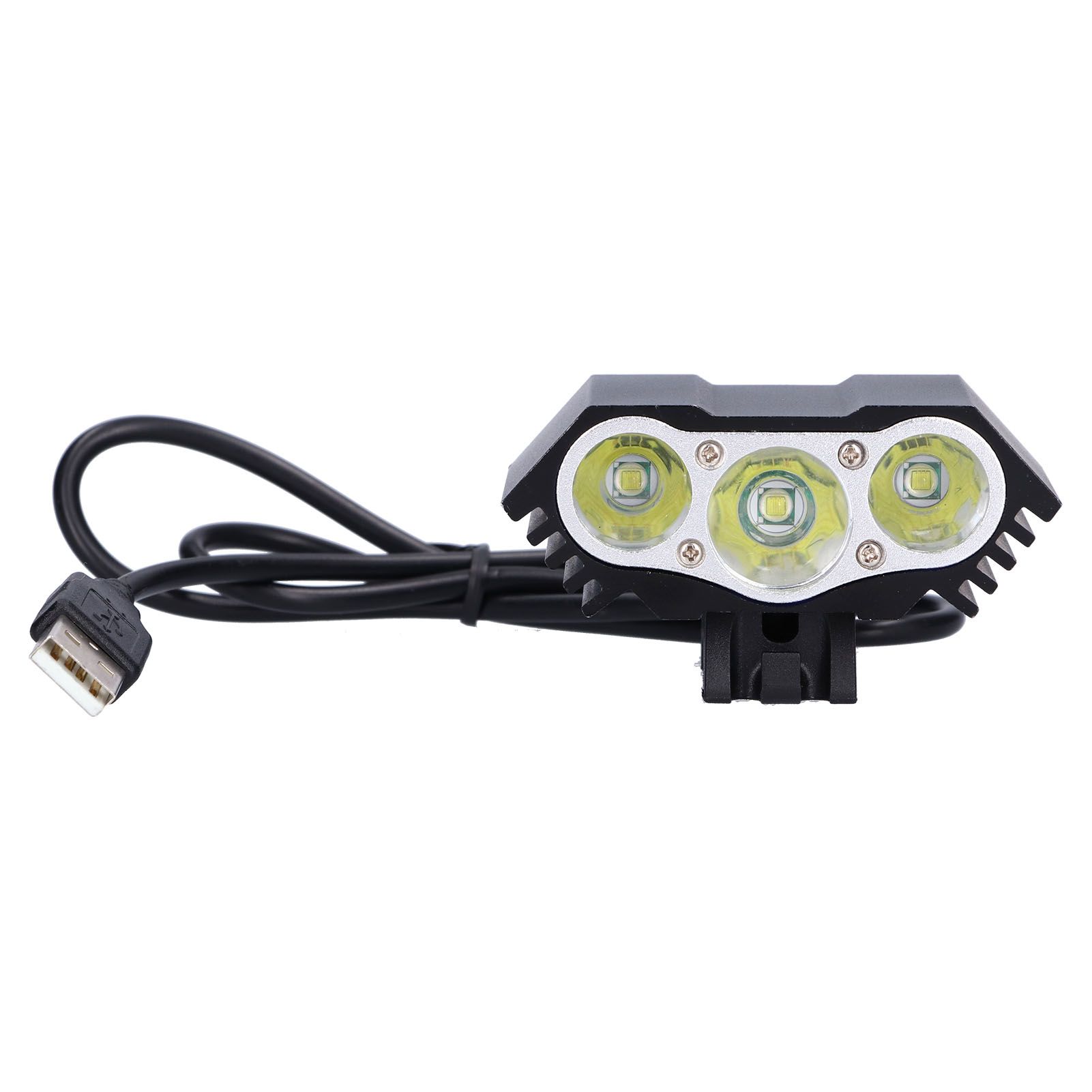 Bicycle Light 3LED High Brightness Mountain Bike Front Light USB Powered Bike Headlight for Night Riding - Image 8