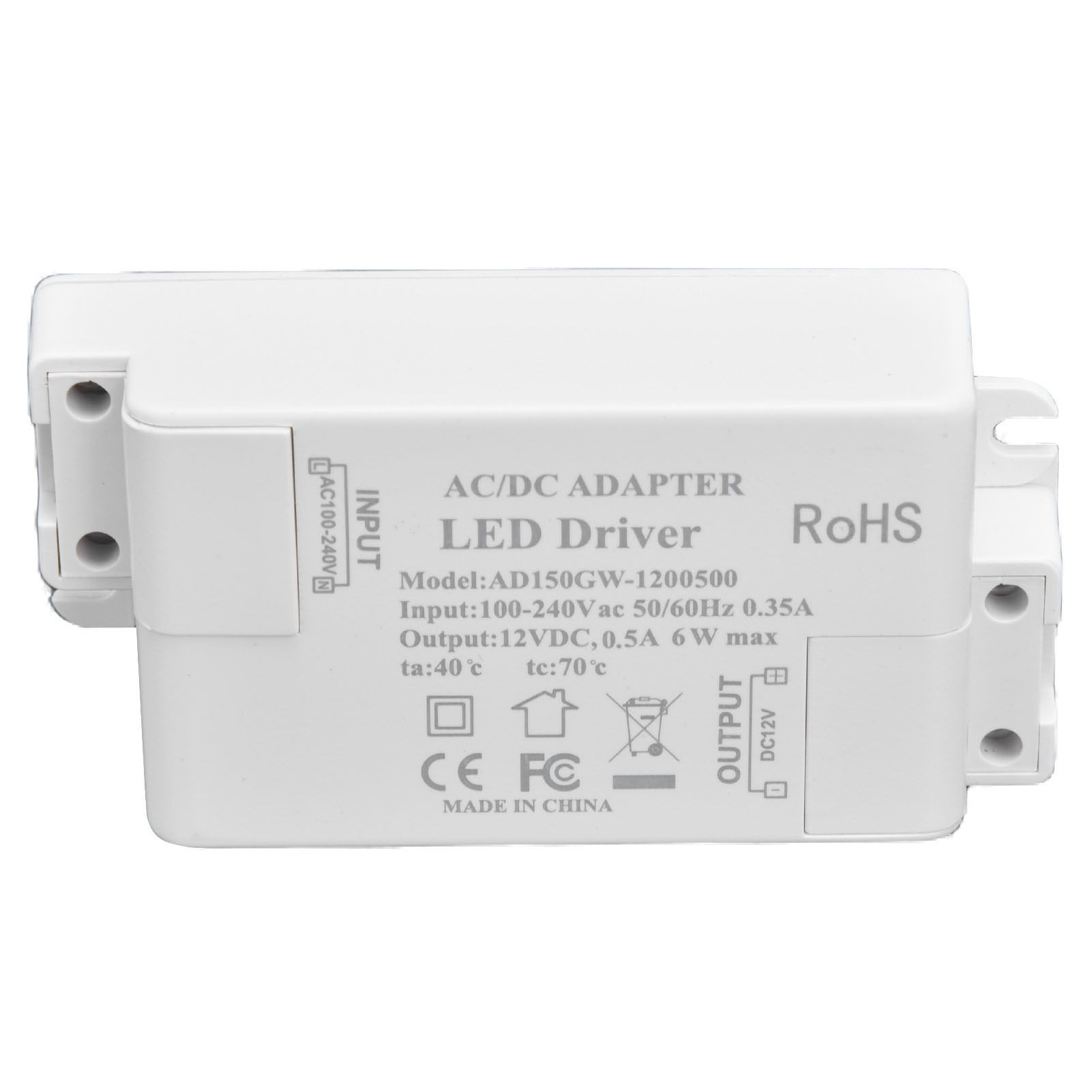 LED Driver Input AC100‑240V 0.35A Output DC12V 0.5A 6W LED Transformer for Bathroom - Image 7