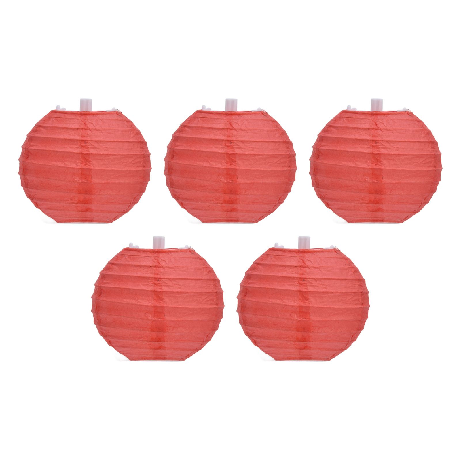 4 Inch Red Paper Lanterns Decorative Round Chinese Lanterns for Birthday Weddings - Image 3