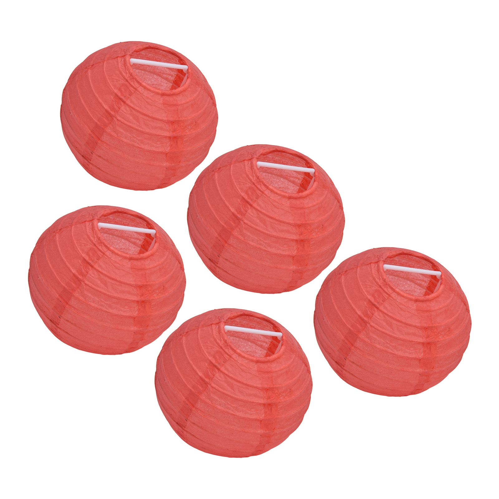 4 Inch Red Paper Lanterns Decorative Round Chinese Lanterns for Birthday Weddings - Image 4
