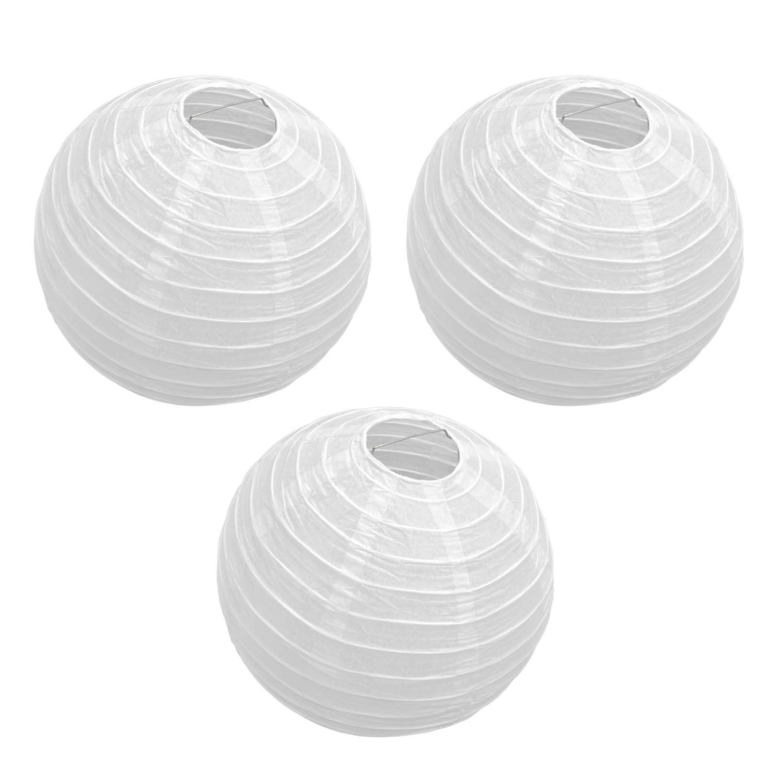 10 Pcs Paper Lanterns 8 Inch Pure White Hand Painted Round Paper Lanterns Birthday Halloween Family Party Decoration - Image 8
