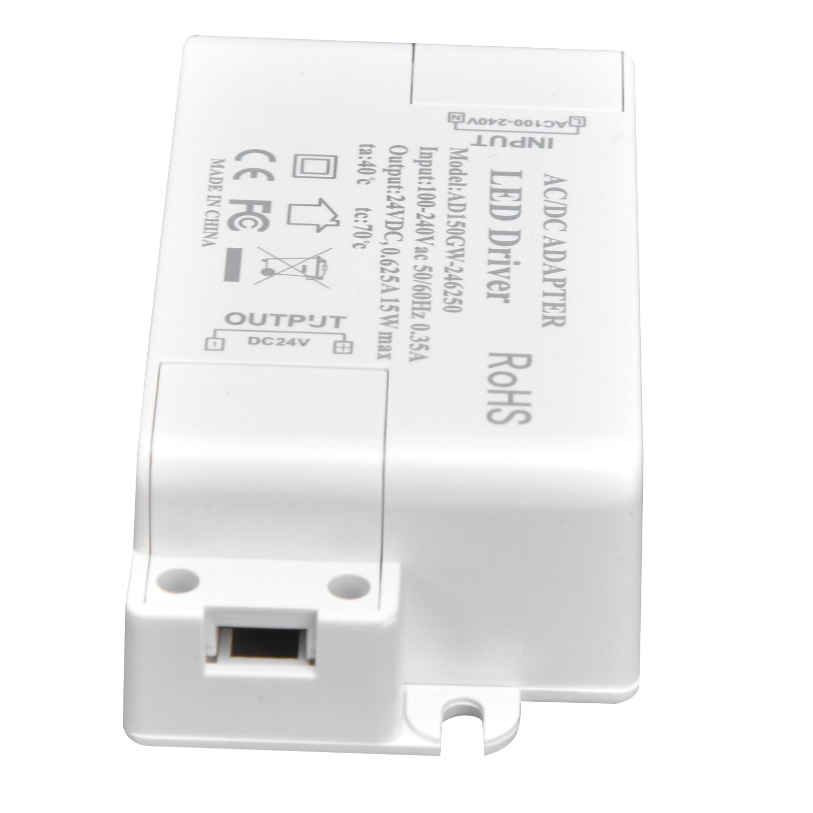 LED Driver DC24V 0.625A 15W DIY Lamp Low Voltage LED Driver Transformer AC 100‑240V - Image 5